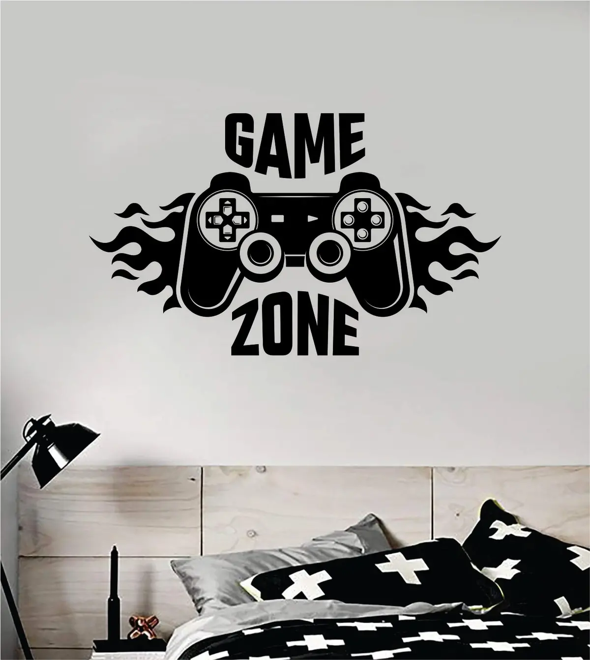 Game Zone V3 Controller Video Game Decal Sticker Wall Vinyl Decor Art Home Bedroom Room Retro Classic Nerd Teen Funny Gamer Kids Baby Xbox Ps4 1