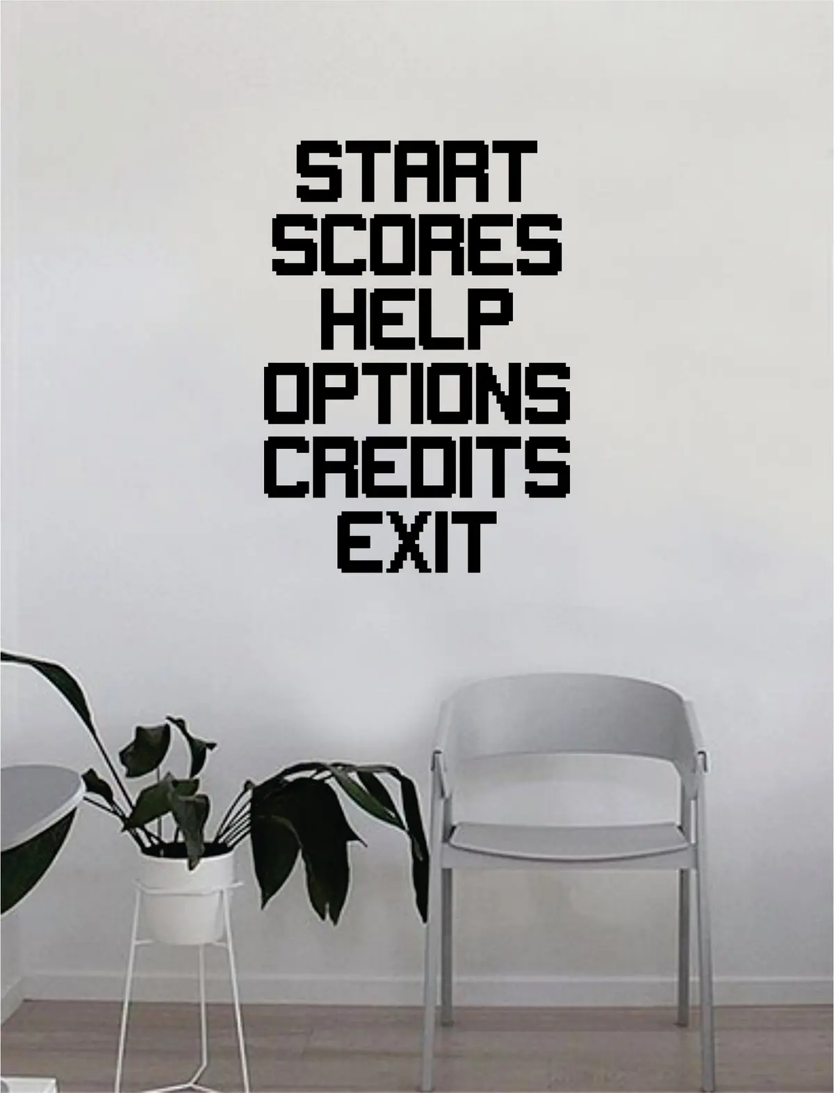 Gamer Menu Wall Decal Quote Home Room Decor Decoration Art Vinyl Sticker Funny Game Gaming Nerd Geek Teen Video Kids 1