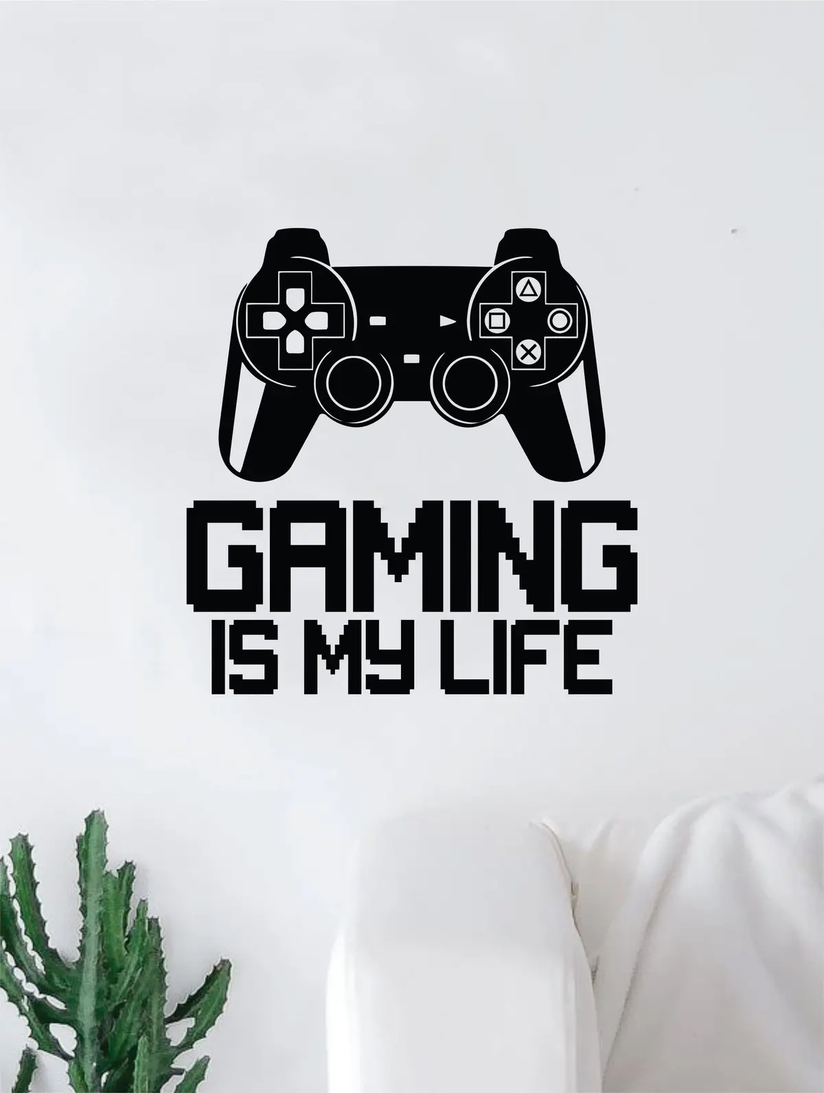 Gaming Is My Life V3 Controller Video Game Decal Sticker Wall Vinyl Decor Art Home Bedroom Living Room Retro Classic Nerd Teen Funny 1