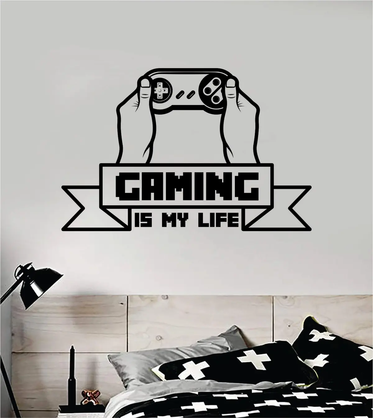 Gaming Is My Life V3 Controller Video Game Decal Sticker Wall Vinyl Decor Art Home Bedroom Room Retro Classic Video Game Nerd Teen Funny Gamer Kids Baby Xbox Ps4 1