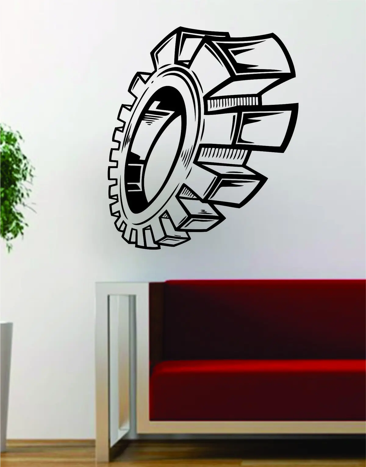 Gear Big Machine Steampunk Design Decal Sticker Wall Vinyl Decor Art Home 1