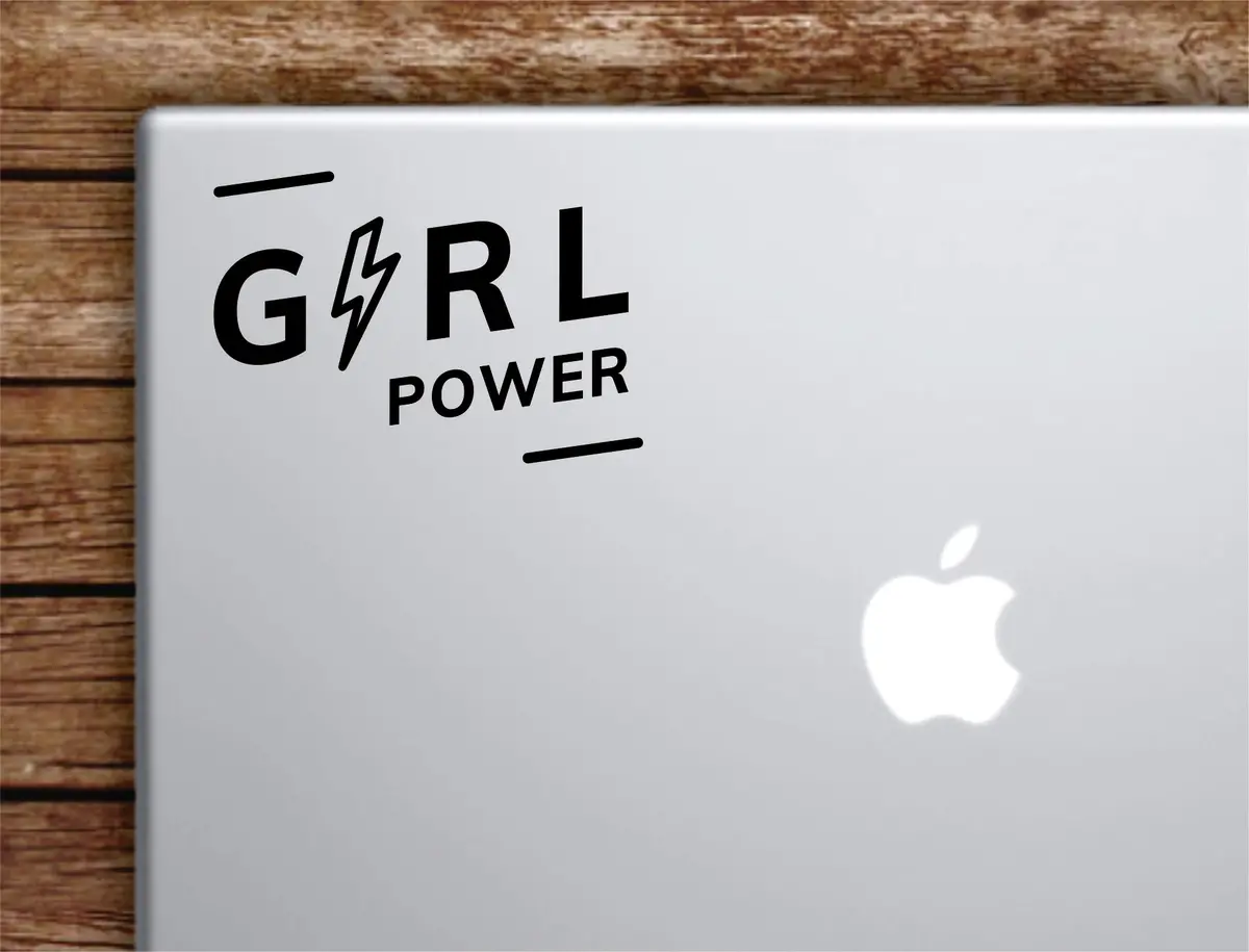 Girl Power V3 Laptop Decal Sticker Vinyl Art Quote Macbook Apple Decor Car Window Truck Women Feminist 1