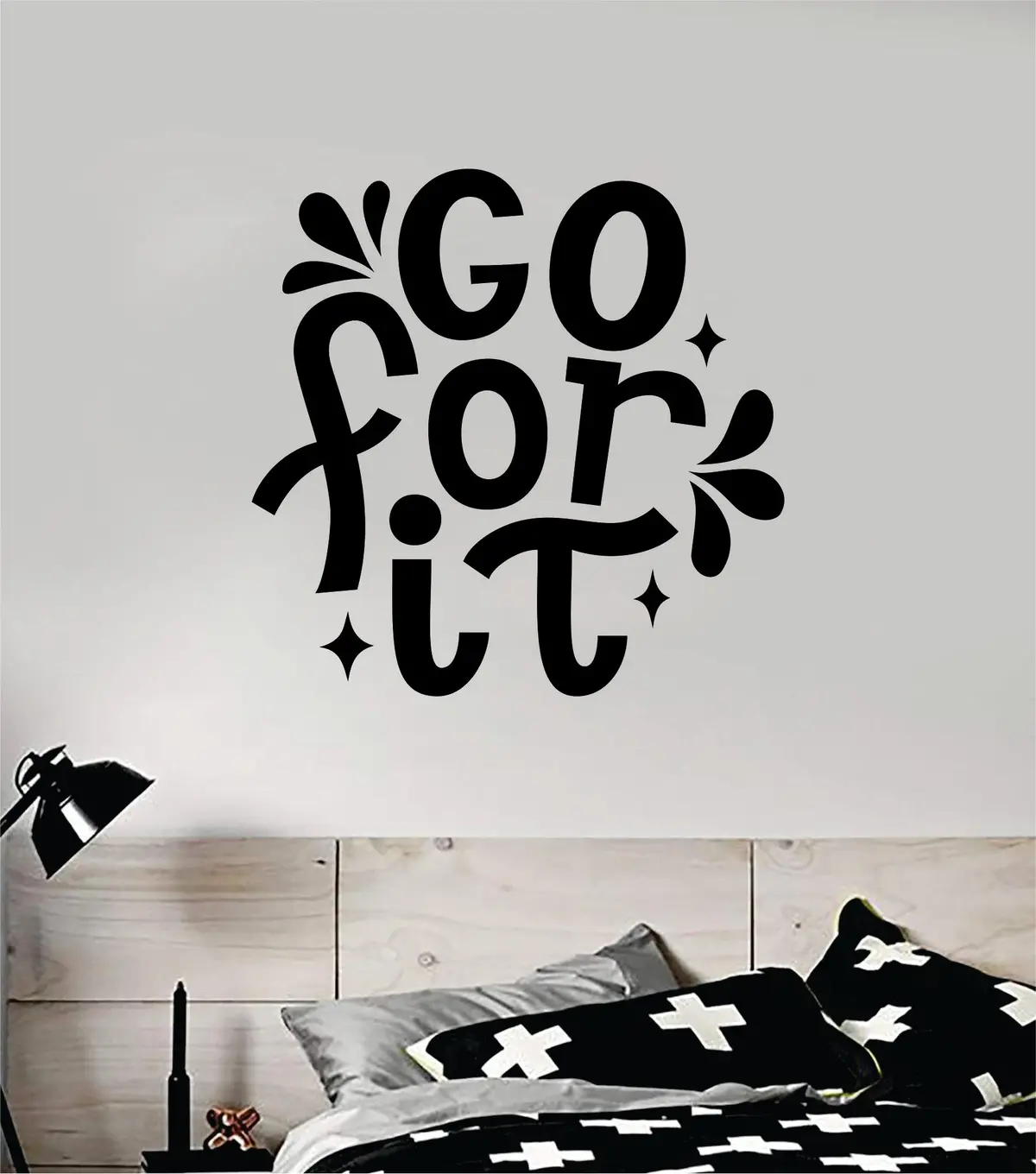 Go For It Wall Decal Sticker Vinyl Art Bedroom Room Home Decor Inspirational Motivational Teen Baby Nursery School 1