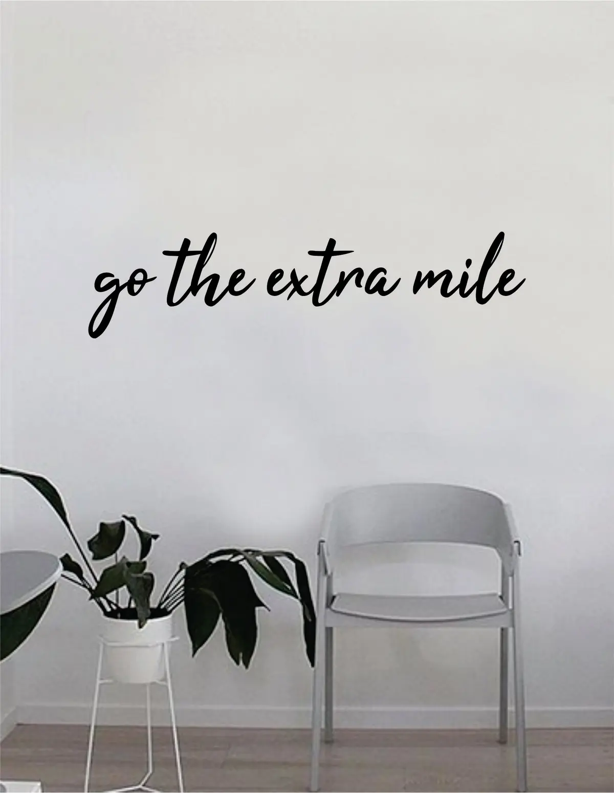 Go The Extra Mile Quote Decal Sticker Wall Vinyl Art Home Decor Inspirational Beautiful Motivational Win Teen Bedroom Living Room Family 1