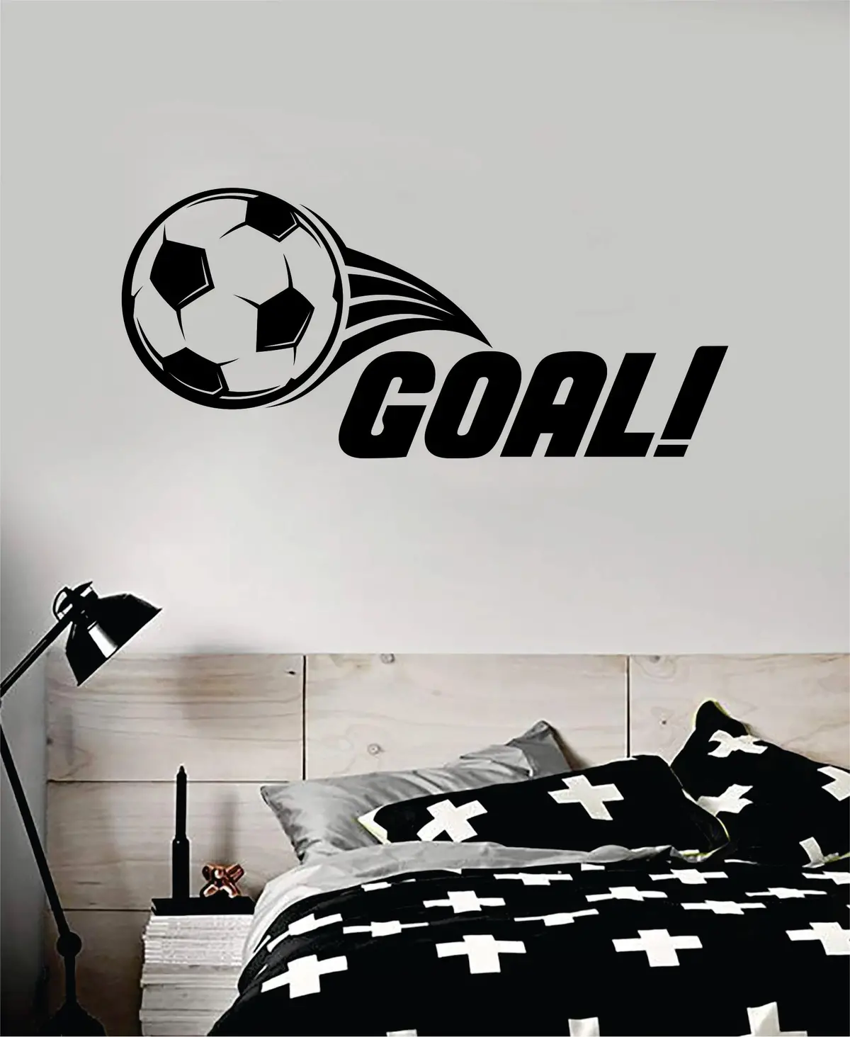 Goal Soccer Decal Sticker Wall Vinyl Art Home Decor Inspirational Sports Teen Futbol Football Goalie Fifa 1