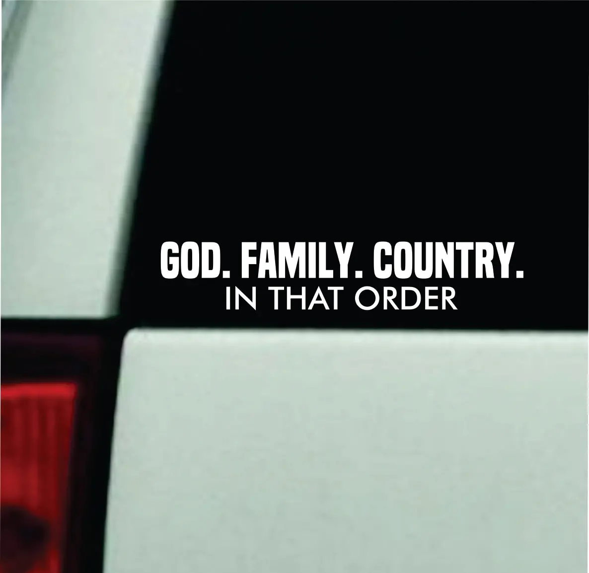 God Family Country Car Decal Bumper Sticker Truck Mirror Window Windshield Girls Men Usa America 1