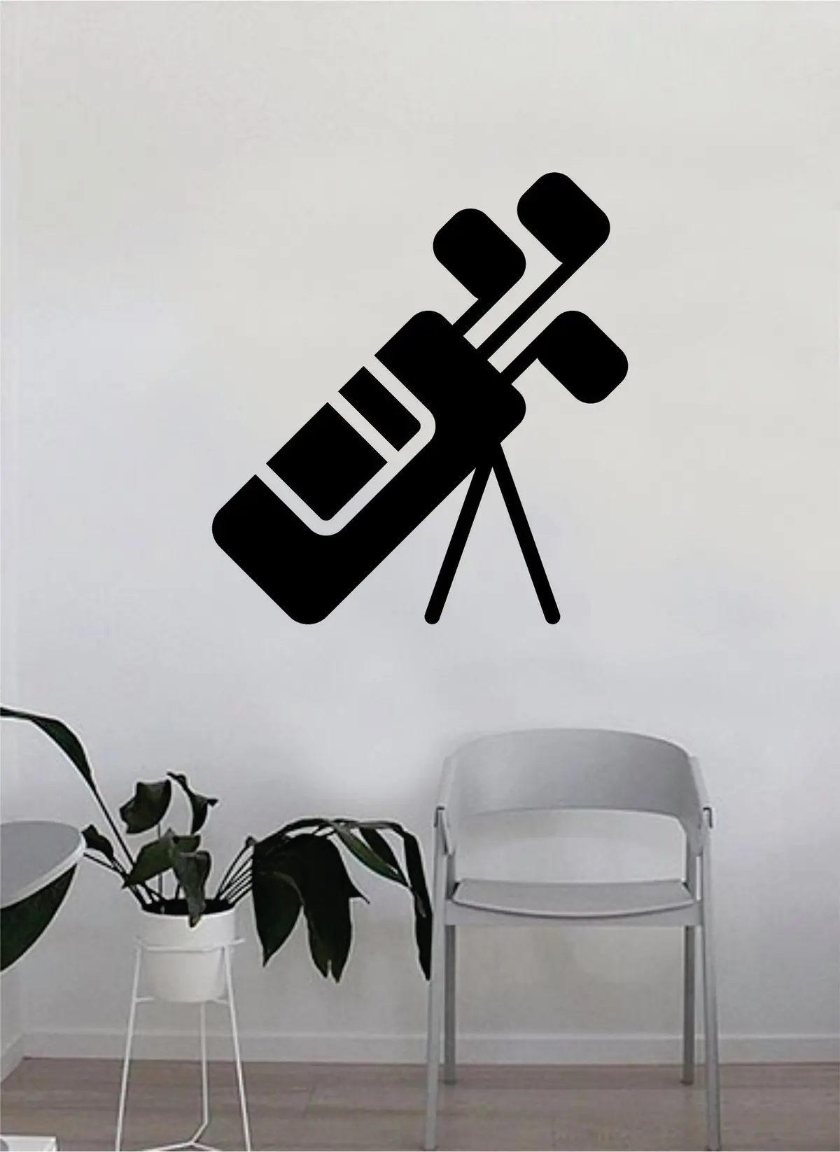 Golf Clubs Decal Sticker Wall Vinyl Art Home Decor Inspirational Sports Teen Kids Nursery Ball Green Putter Grass Golfball 1