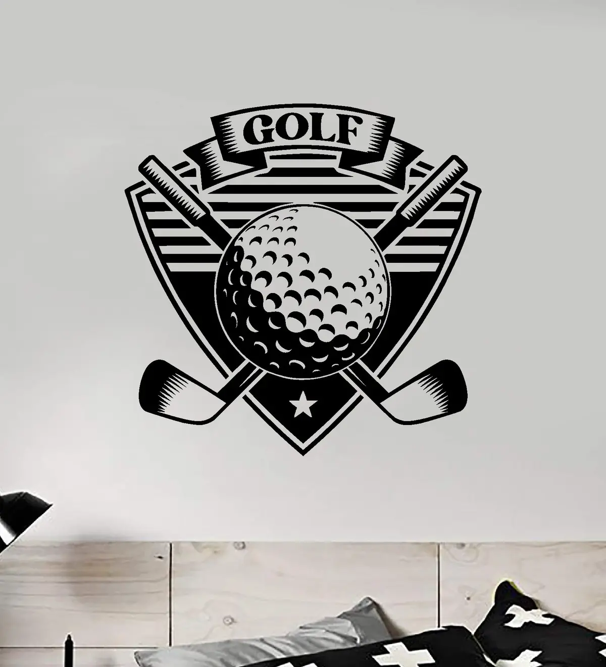 Golf V3 Wall Decal Sticker Bedroom Room Vinyl Art Home Sticker Decor Teen Nursery Inspirational Sports Kids Teen Boy Girl Dad Father Man Cave Golfball Club Driver Putter 1