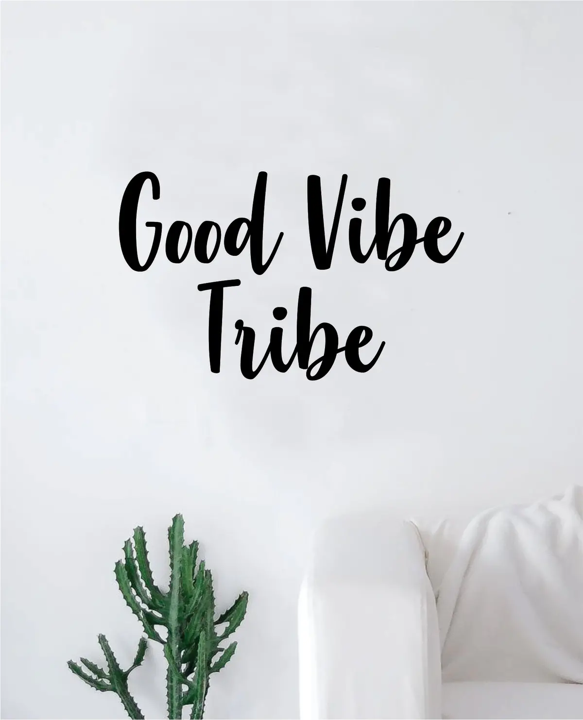 Good Vibe Tribe Wall Decal Sticker Vinyl Art Bedroom Living Room Decor Decoration Teen Quote Boy Girl Inspirational Cute Positive Friends Happy Smile 1