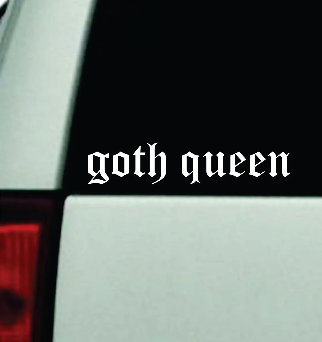 Goth Queen Car Decal Truck Mirror Window Windshield Bumper Sticker Men Girls Blegh Hardcore Metal Emo 1