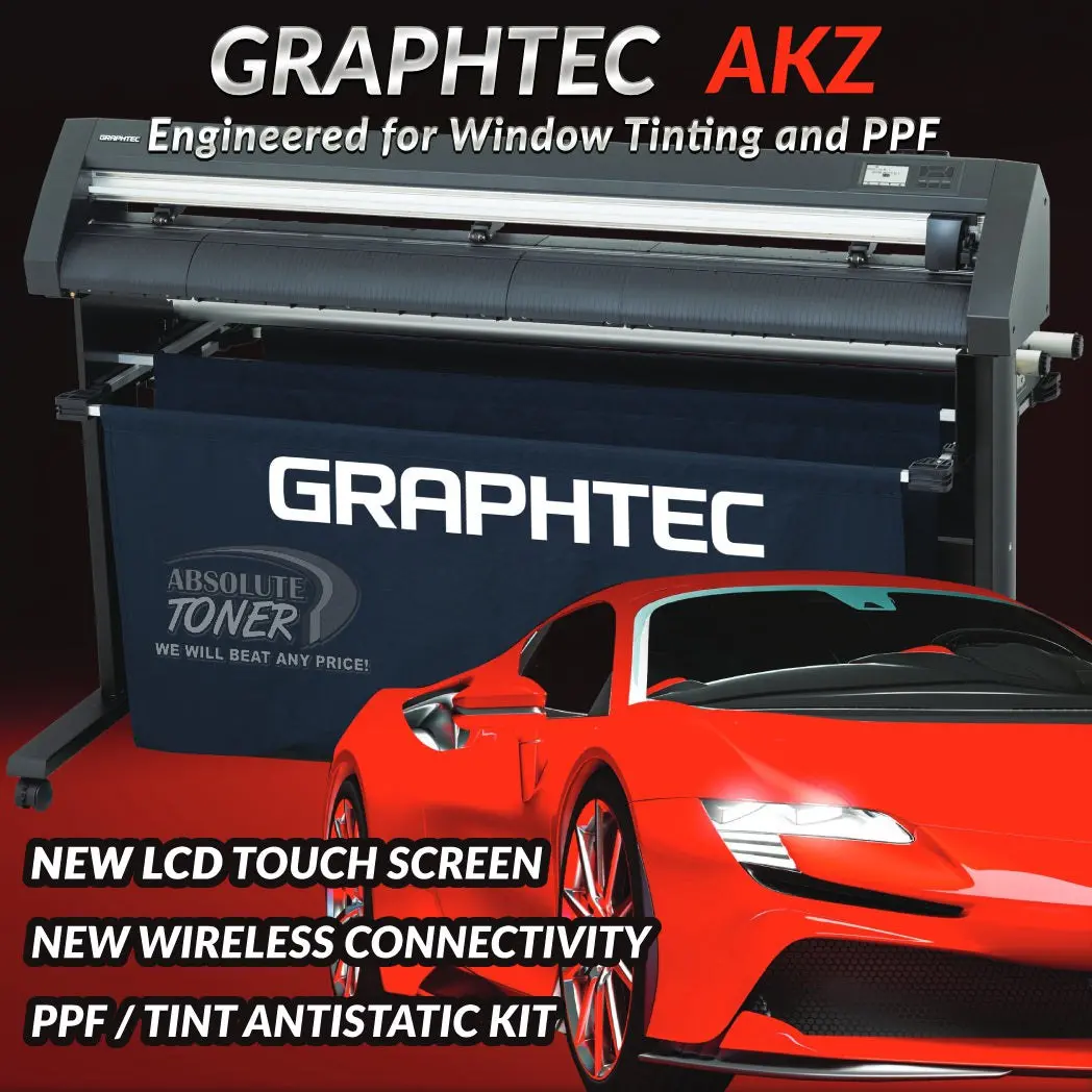 Graphtec Akz Engineered For Tint/Ppf With Stand, Media Basket And Ppf Anti-Electrostatic Kit 1