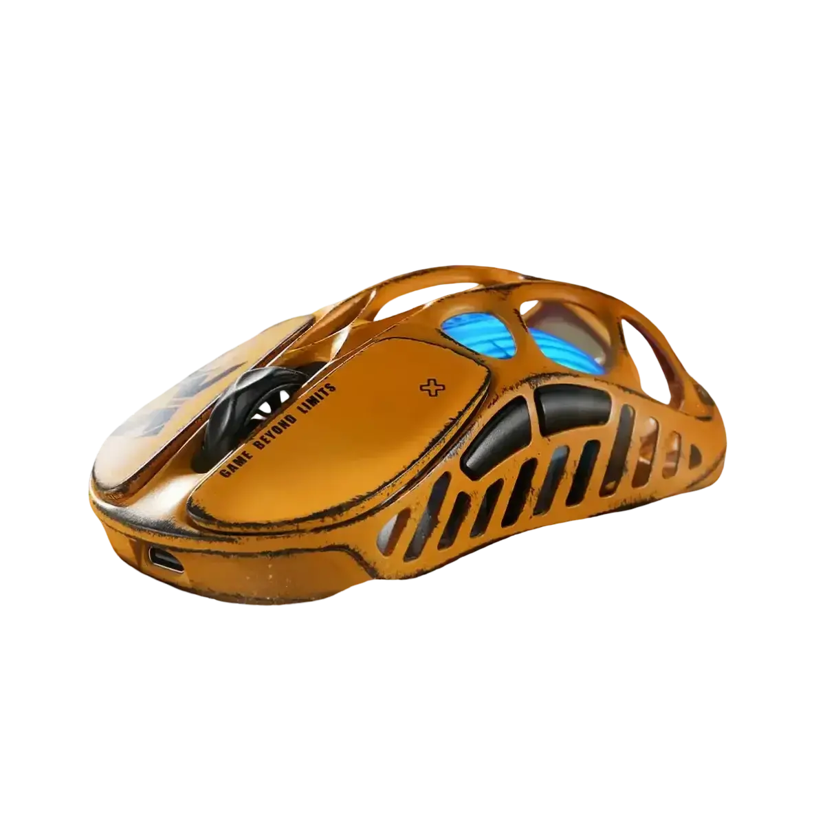 Gravastar - Mercury X Pro Special Edition Battle Worn-Yellow Wireless Gaming Mouse - Bezprzewodowa Myszka Gamingowa 1