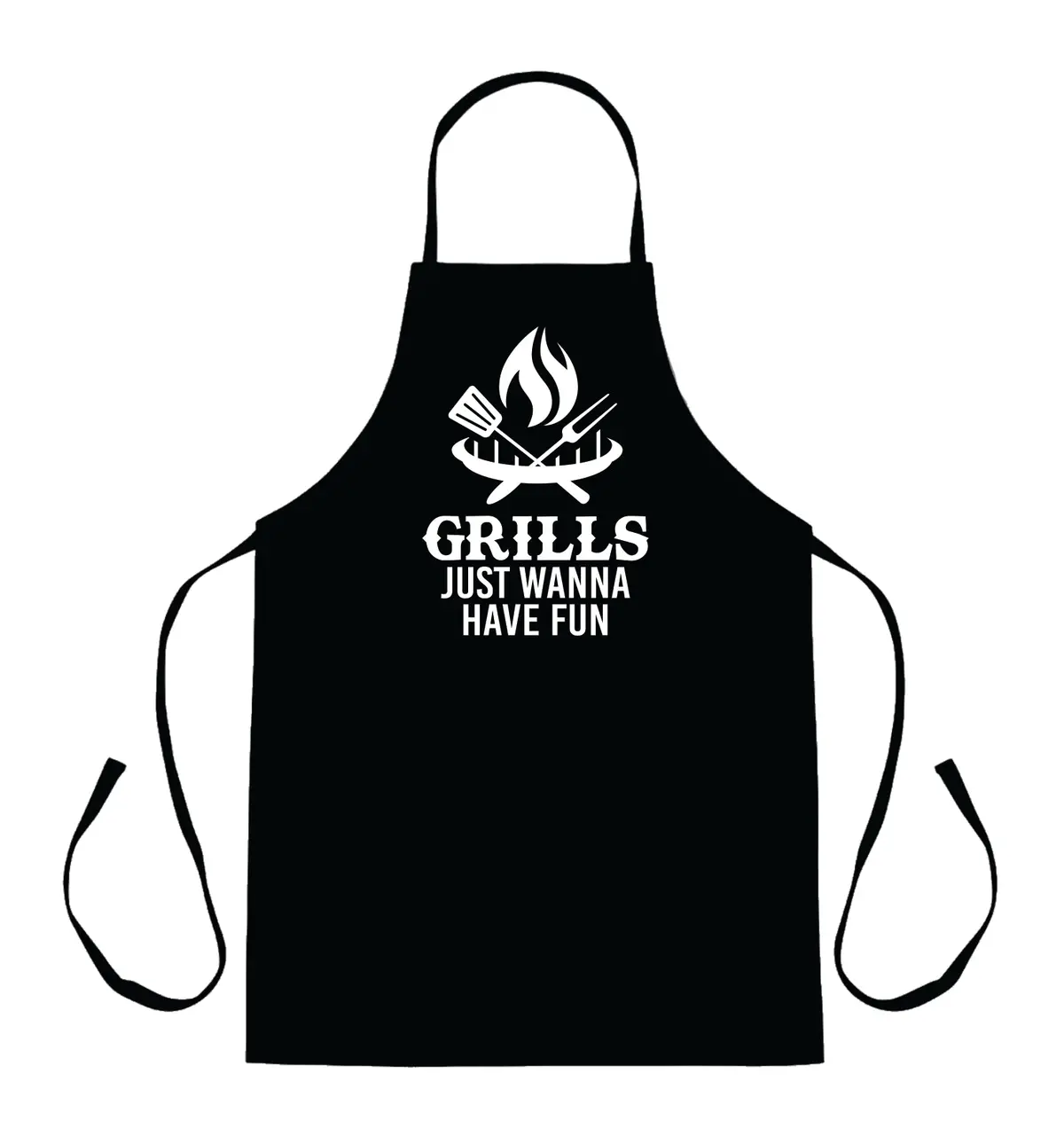 Grills Just Wanna Have Fun V2 Apron Kitchen Bbq Barbeque Cook Grill Chef Bake Food Funny Gift Men Girls Mom Dad 1