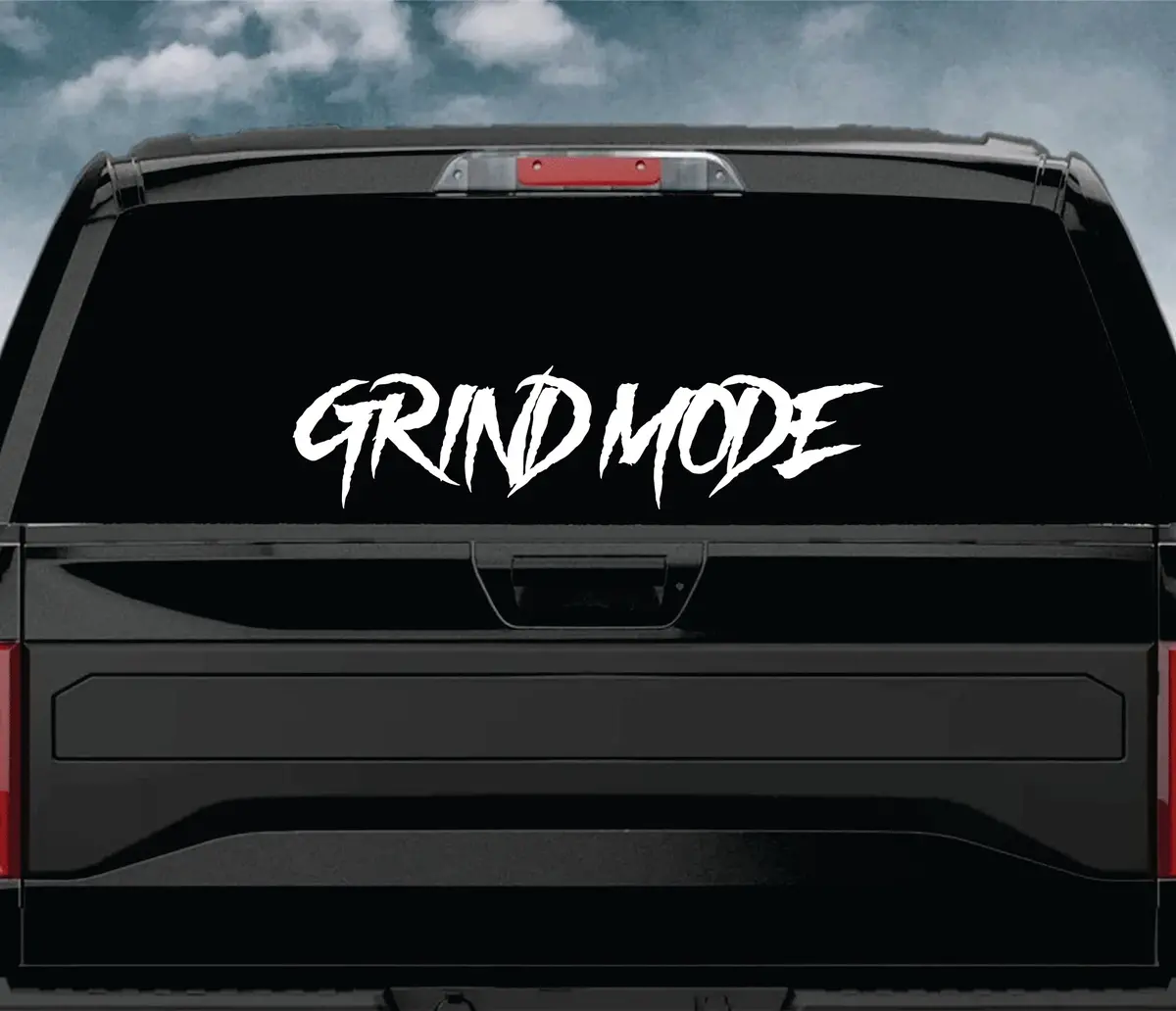Grind Mode Car Decal Truck Window Windshield Banner Jdm Sticker Vinyl 1