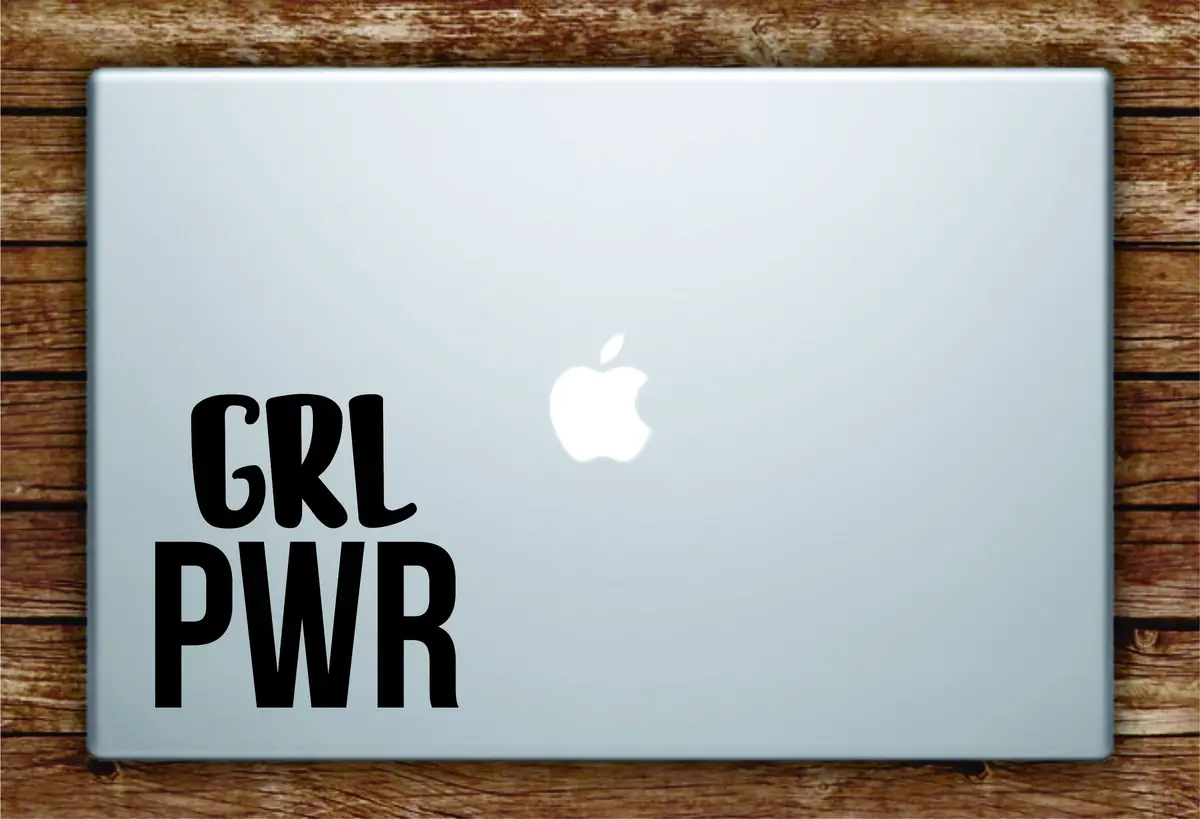 Grl Pwr V2 Laptop Apple Macbook Quote Wall Decal Sticker Art Car Window Vinyl Women Feminist Girl Power 1