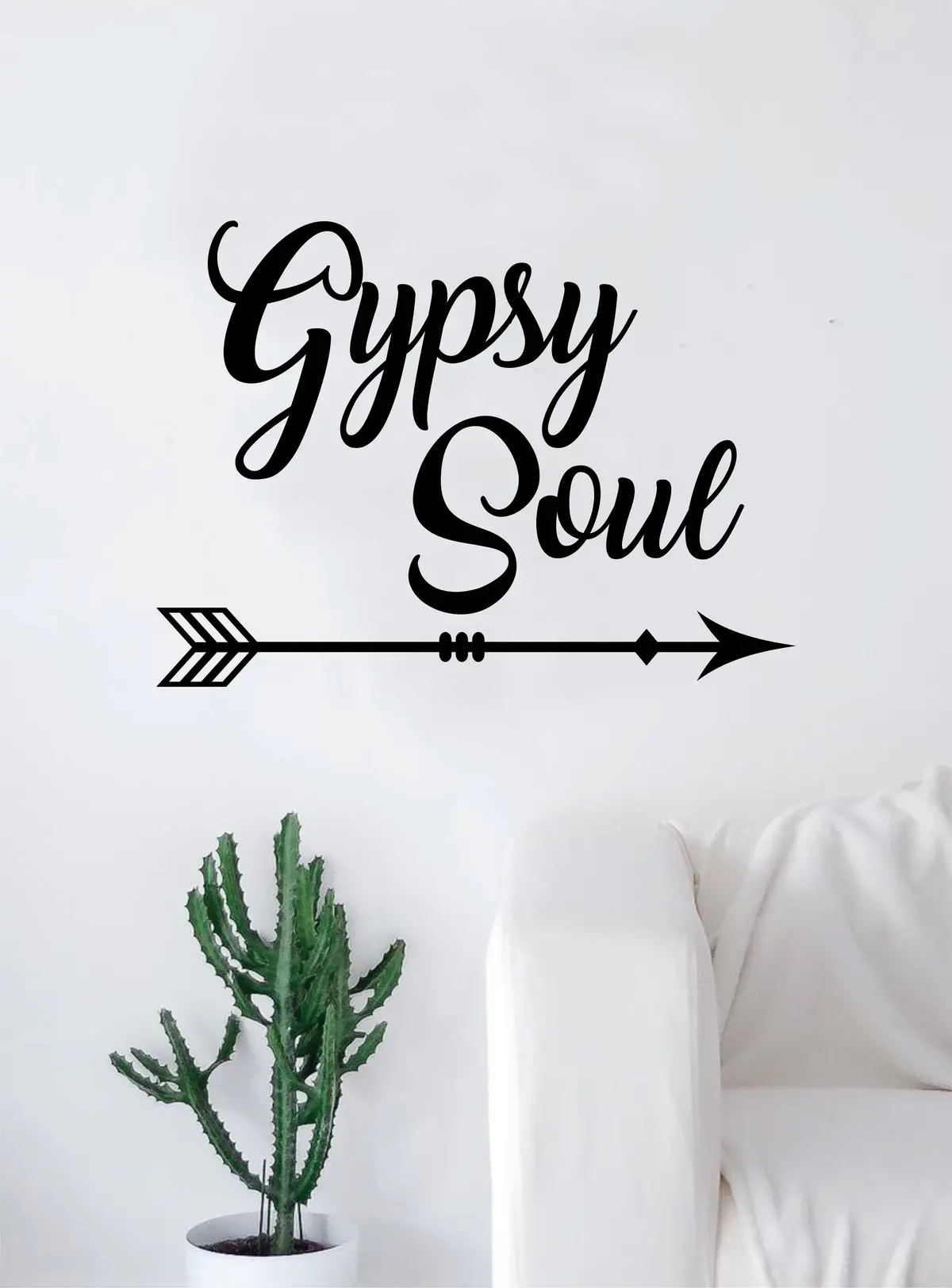 Gypsy Soul Wall Decal Home Decor Room Bedroom Art Vinyl Sticker Quote Teen Kids Baby Girls Inspirational Adventure Travel 1