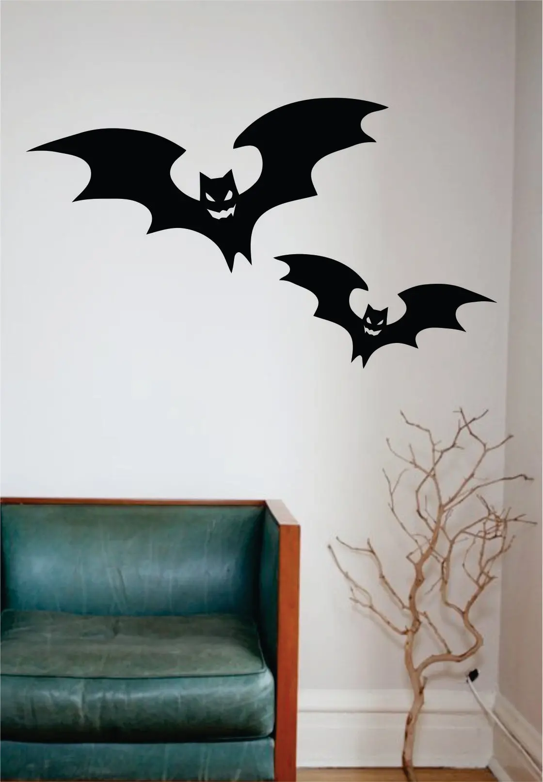 Halloween Bats Wall Decal Sticker Vinyl Living Room Bedroom Decor Art Teen Skull Holiday Scary Haunted 1