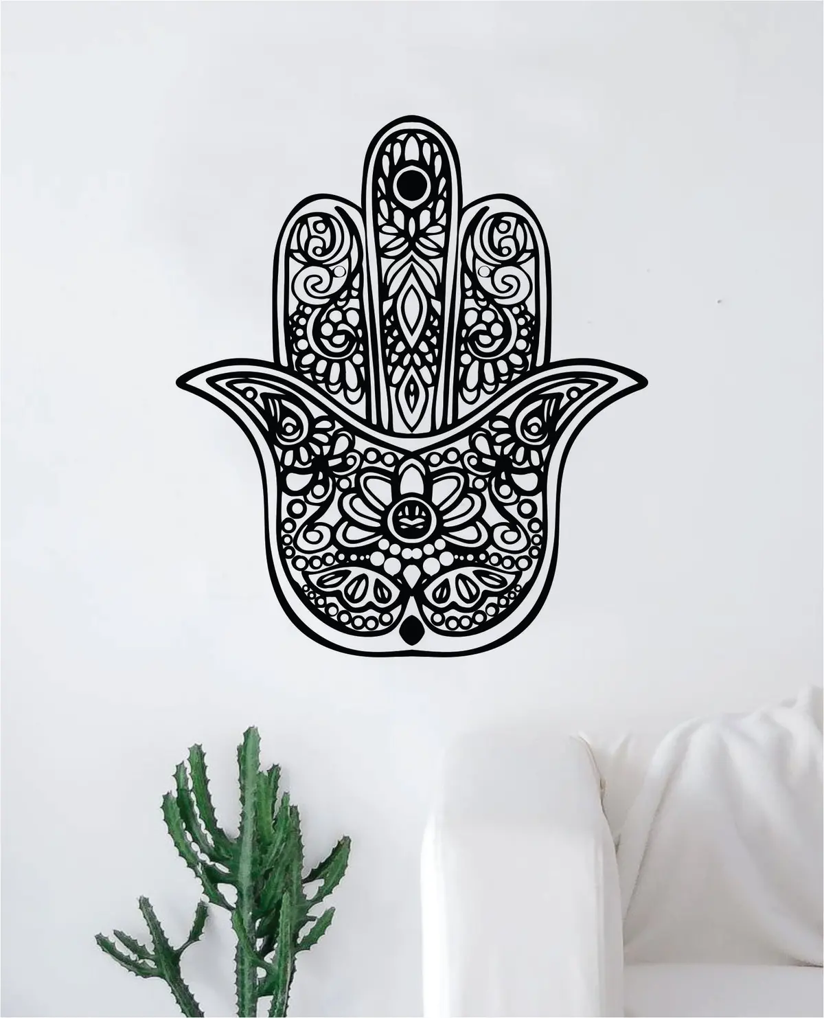 Hamsa Hand V17 Decal Sticker Wall Vinyl Home Decor Art Room Bedroom Yoga Mandala Namaste Teen Meditate 1