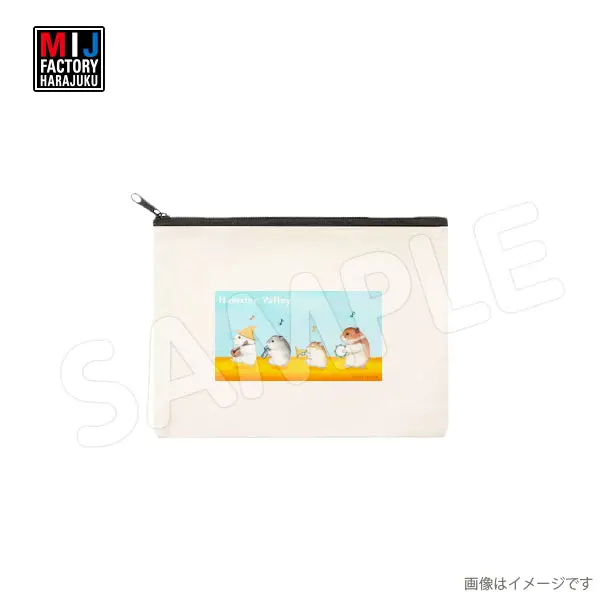 Hamunosato510pu　キャンバスポーチ　ハムスターの里 1