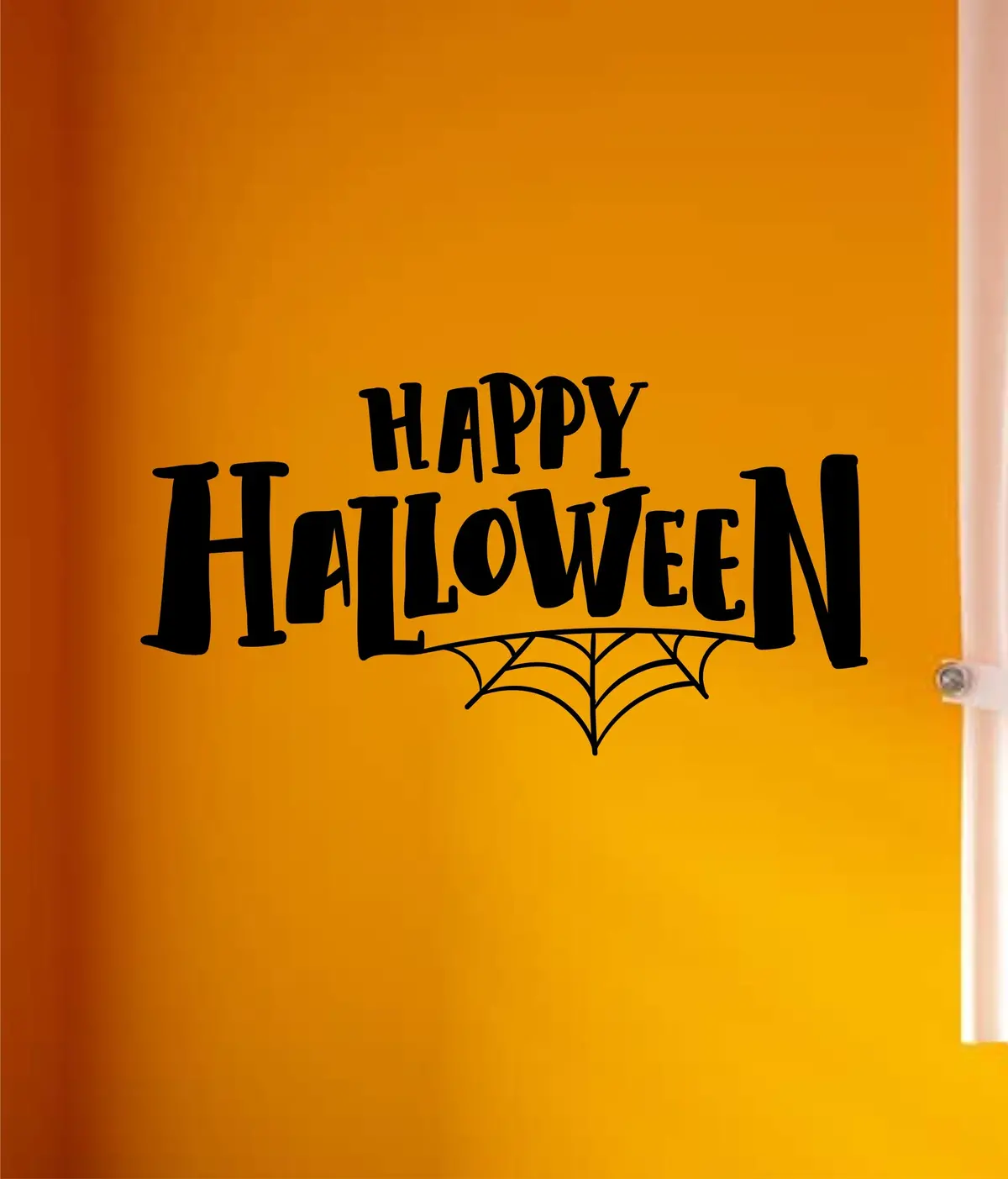 Happy Halloween Wall Decal Home Decor Vinyl Art Sticker Holiday October Trick Or Treat Pumpkin Witch Ghost Scary Kids Boy Girl Family 1