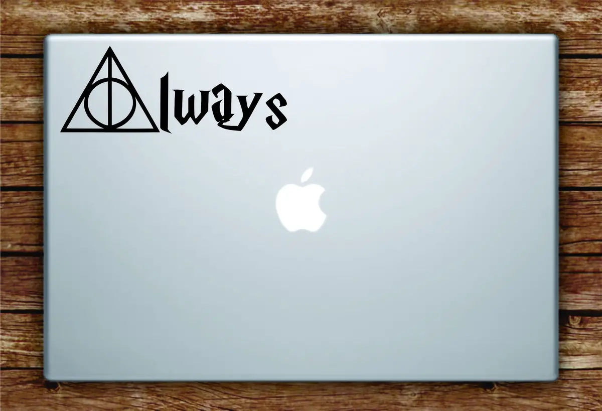 Harry Potter Deathly Hollows Always Decal Sticker Vinyl Art Quote Macbook Apple Decor Movies 1
