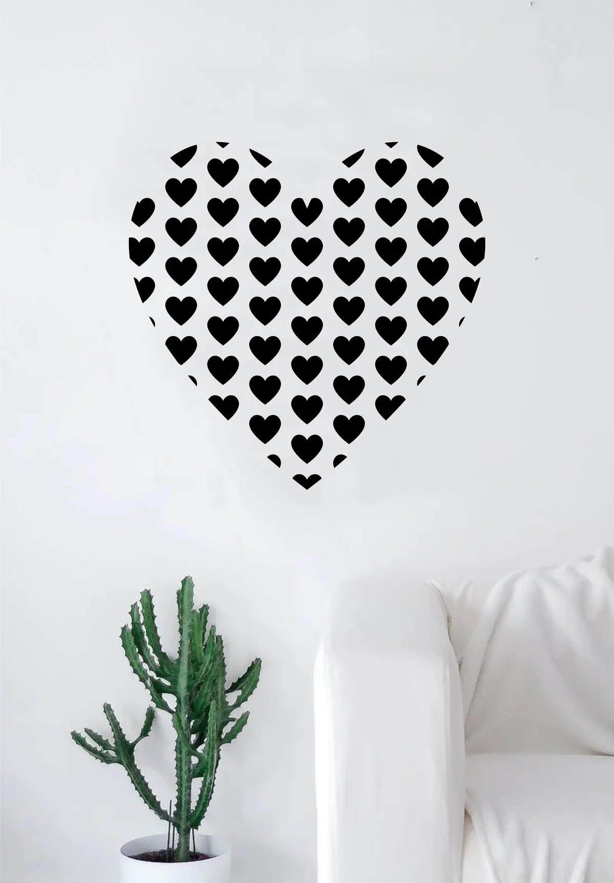 Heart Full Of Hearts Wall Decal Sticker Room Art Vinyl Beautiful Decor Home Decoration Bedroom Marriage Love 1