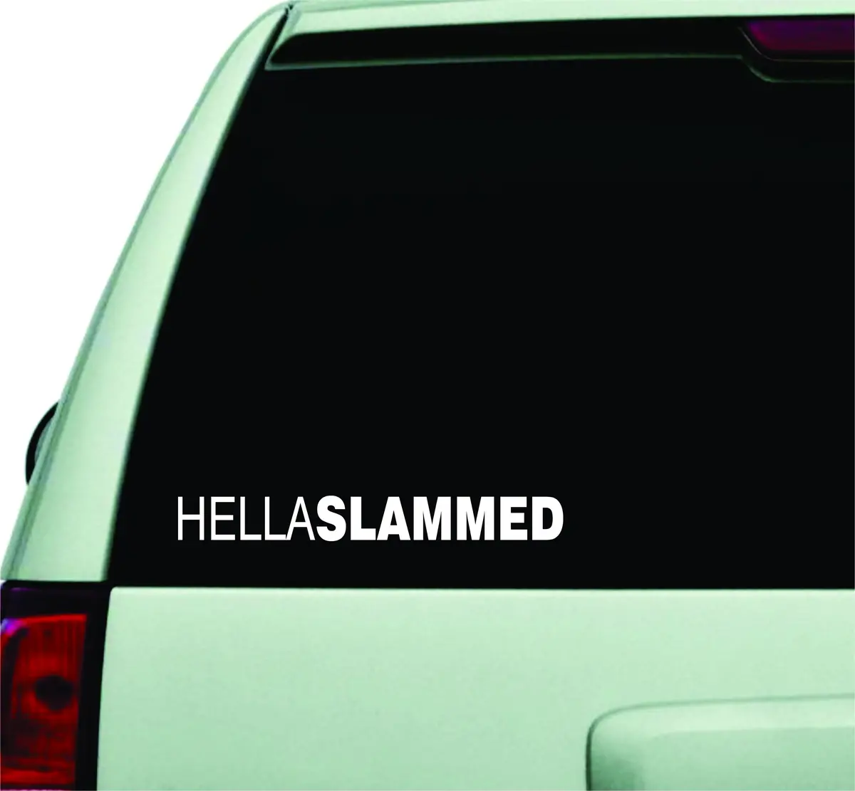Hella Slammed Small Quote Design Sticker Vinyl Art Words Decor Car Truck Jdm Windshield Race Drift Window 1