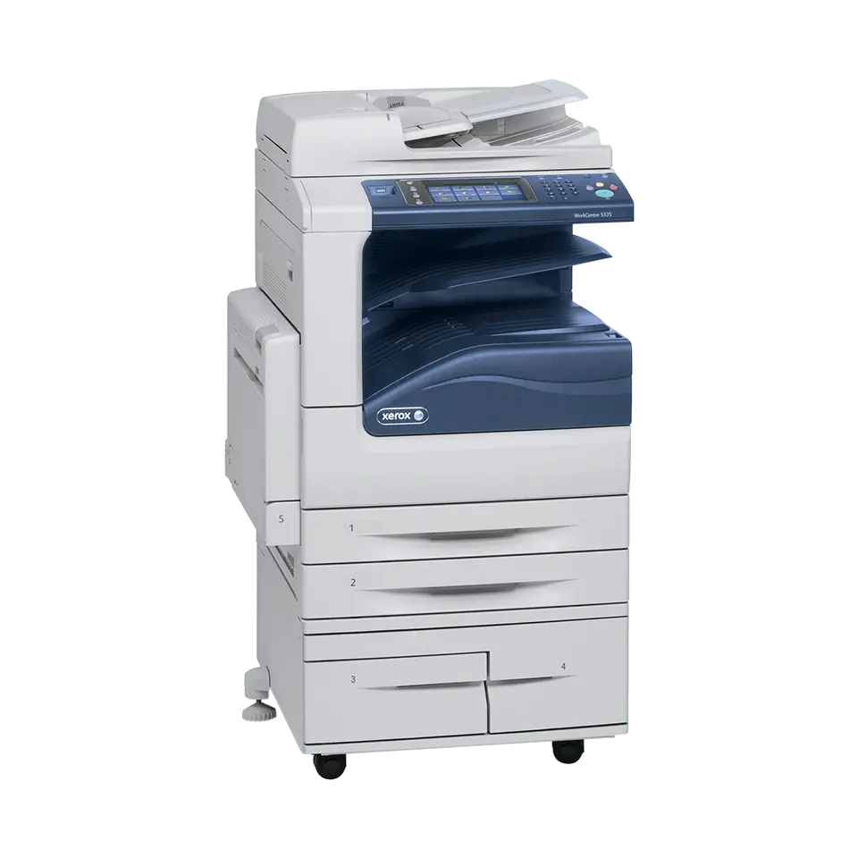 Like New Repossessed Xerox Workcentre 5335 B/W Monochrome Laser Printer Copier Scanner With 2 Paper Cassettes, Large Lcd, Bypass, 11X17 For Office 1