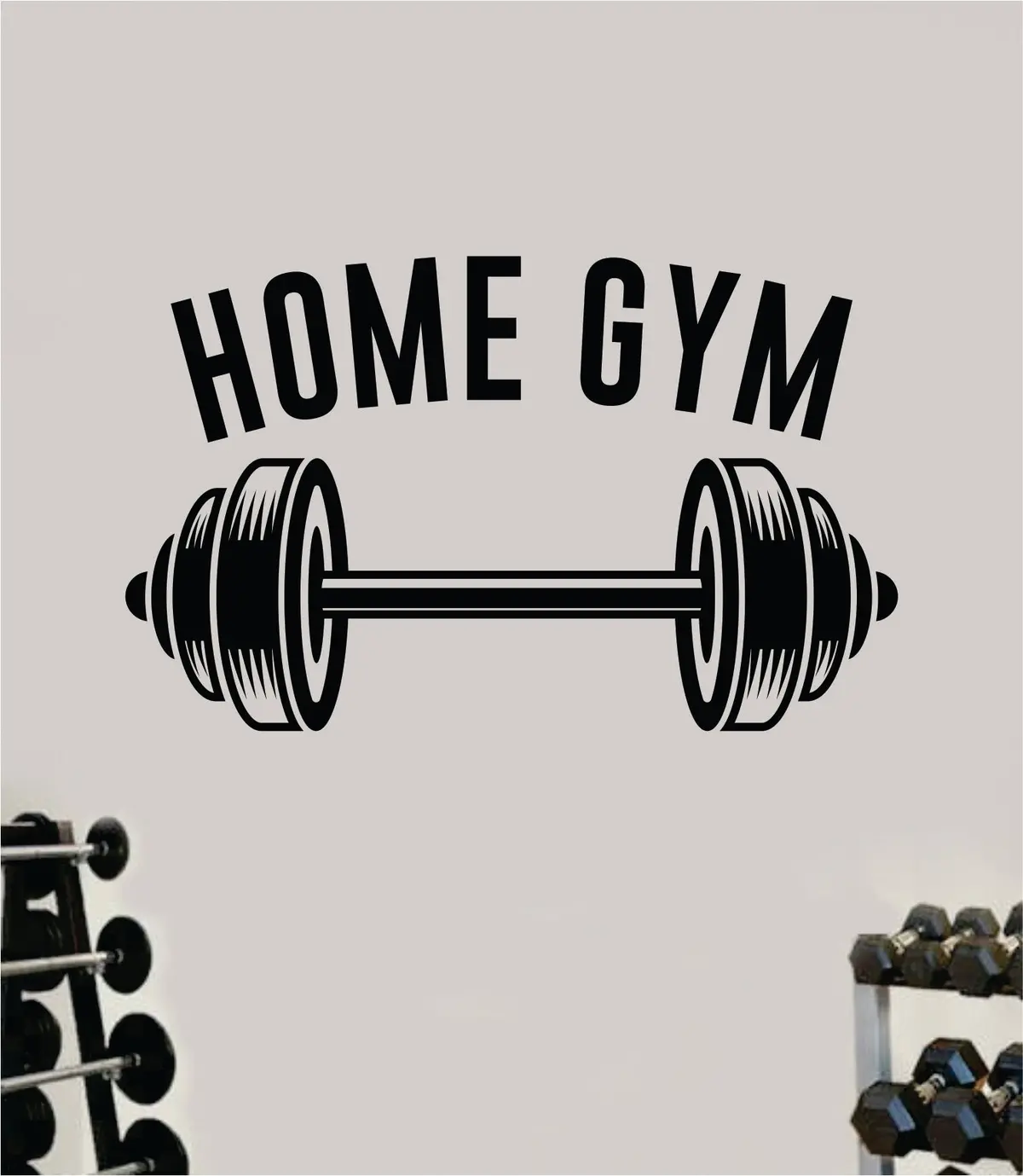 Home Gym Decal Sticker Wall Vinyl Art Wall Bedroom Room Home Decor Inspirational Motivational Teen Sports Gym Fitness Health Running Weights Beast 1