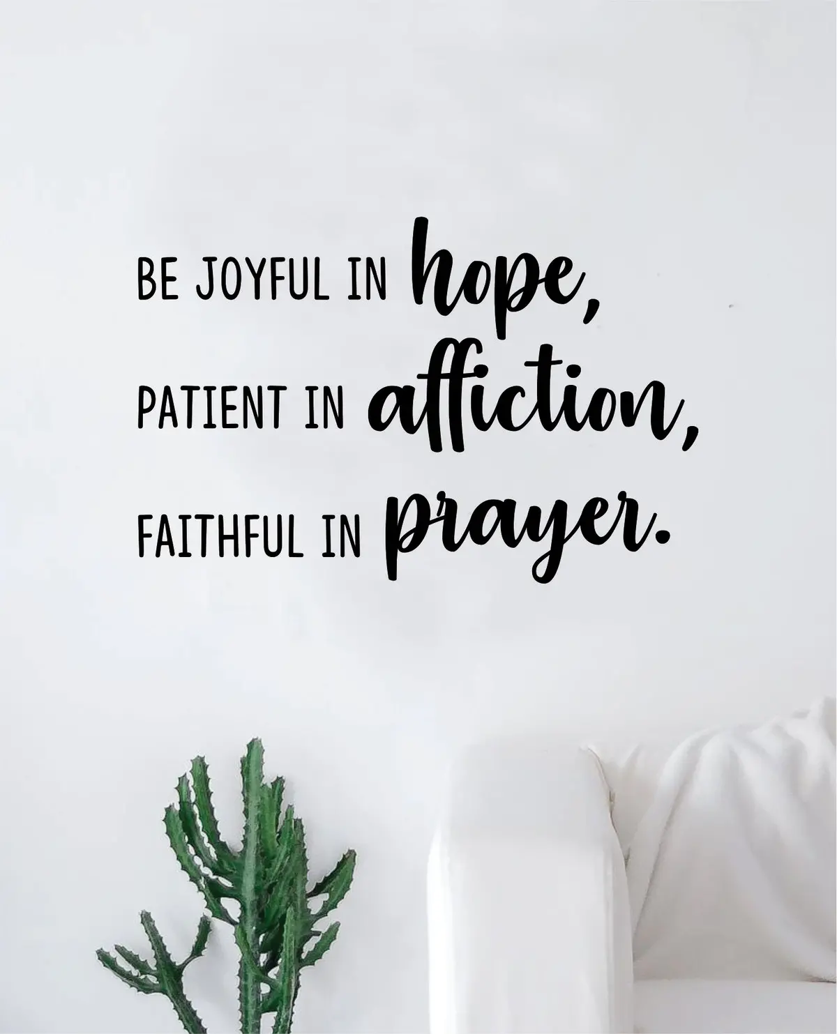 Hope Affiction Prayer Quote Wall Decal Sticker Bedroom Home Room Art Vinyl Inspirational Motivational Teen Decor Religious Bible Verse Blessed Spiritual God 1