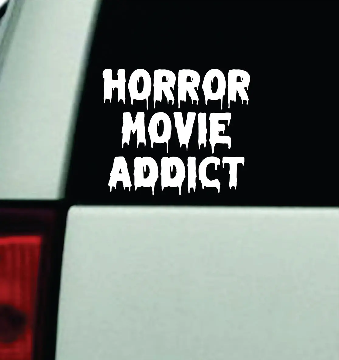 Horror Movie Addict Car Decal Truck Mirror Window Windshield Bumper Sticker Men Girls Funny Cute 1
