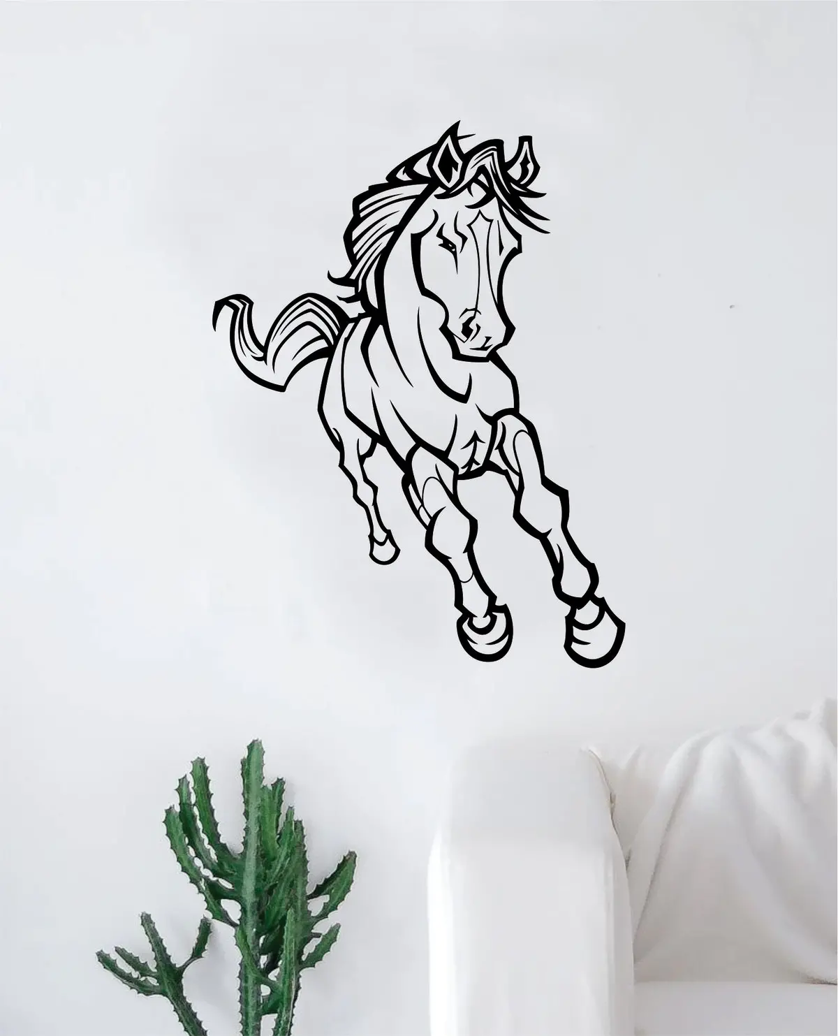 Horse V8 Design Animal Wall Decal Home Decor Room Bedroom Sticker Vinyl Art Horseback Riding Kids Teen Baby 1