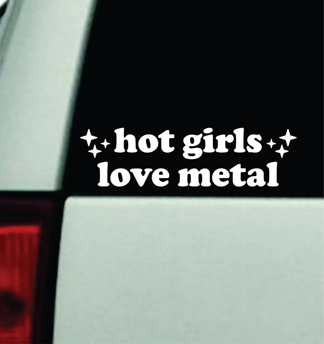 Hot Girls Love Metal Car Decal Truck Mirror Window Windshield Bumper Sticker Men Girls Music Blegh Emo Goth 1