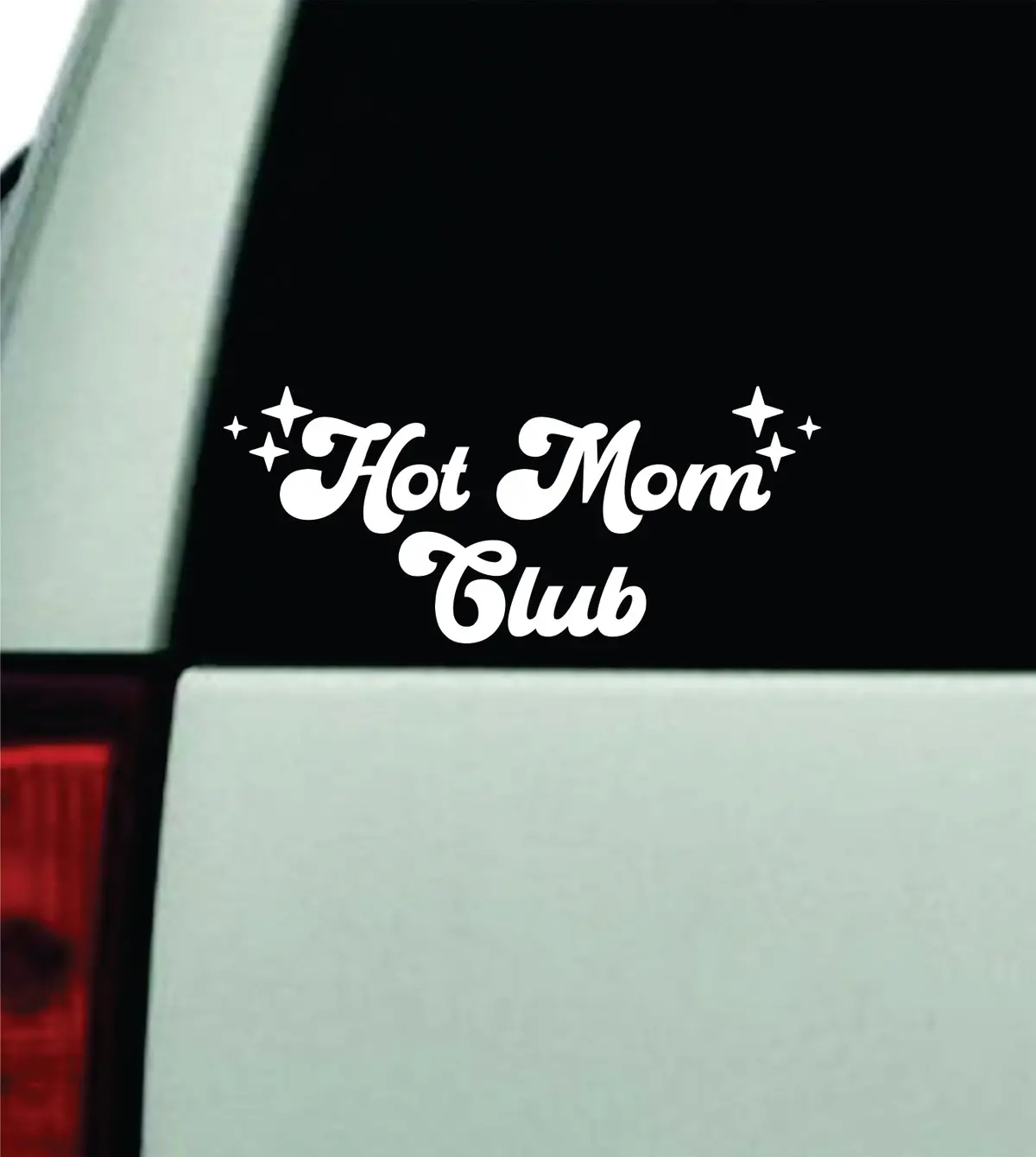Hot Mom Club Car Decal Truck Window Windshield Rearview Mirror Jdm Bumper Sticker Vinyl Quote Girls Funny Mom Milf Women Trendy Aesthetic Bestie 1