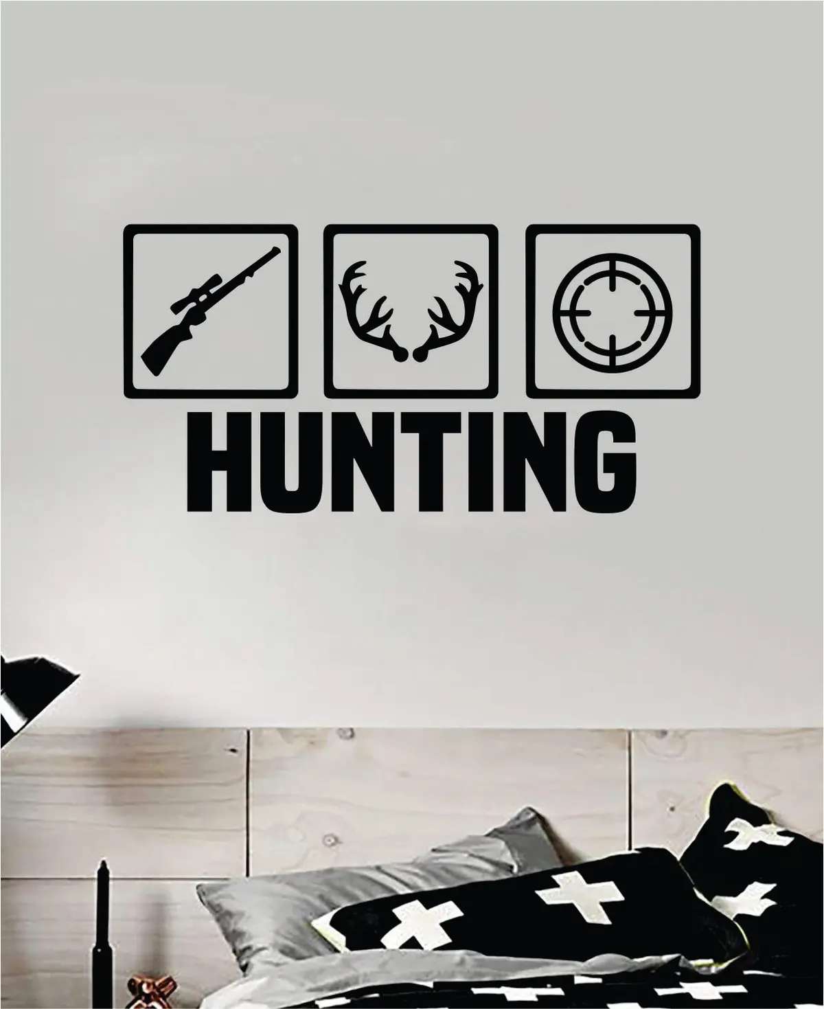 Hunting Wall Decal Home Decor Sticker Vinyl Art Room Bedroom Animals Kids Boy Girl Teen Deer Meat 1