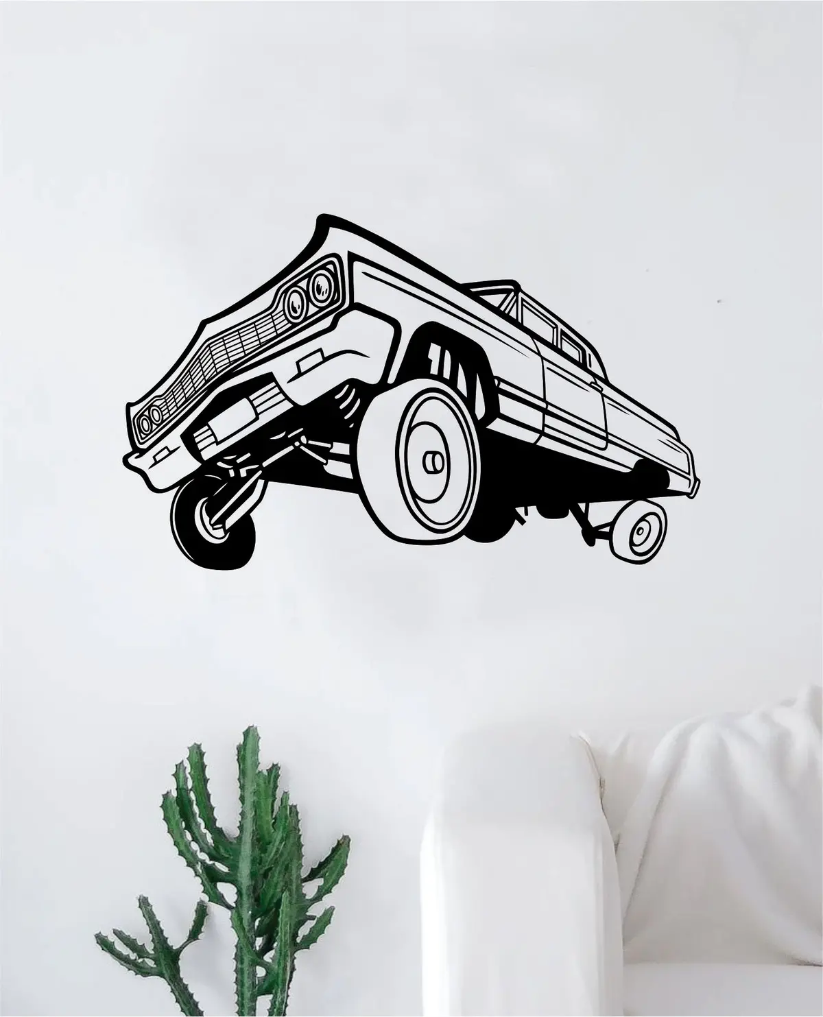 Hydraulics Car Decal Sticker Bedroom Living Room Wall Vinyl Art Home Decor Teen Nursery Vintage Man Cave Classic Auto 1