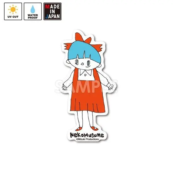 Hz-Ggg005　ステッカー　猫娘 1