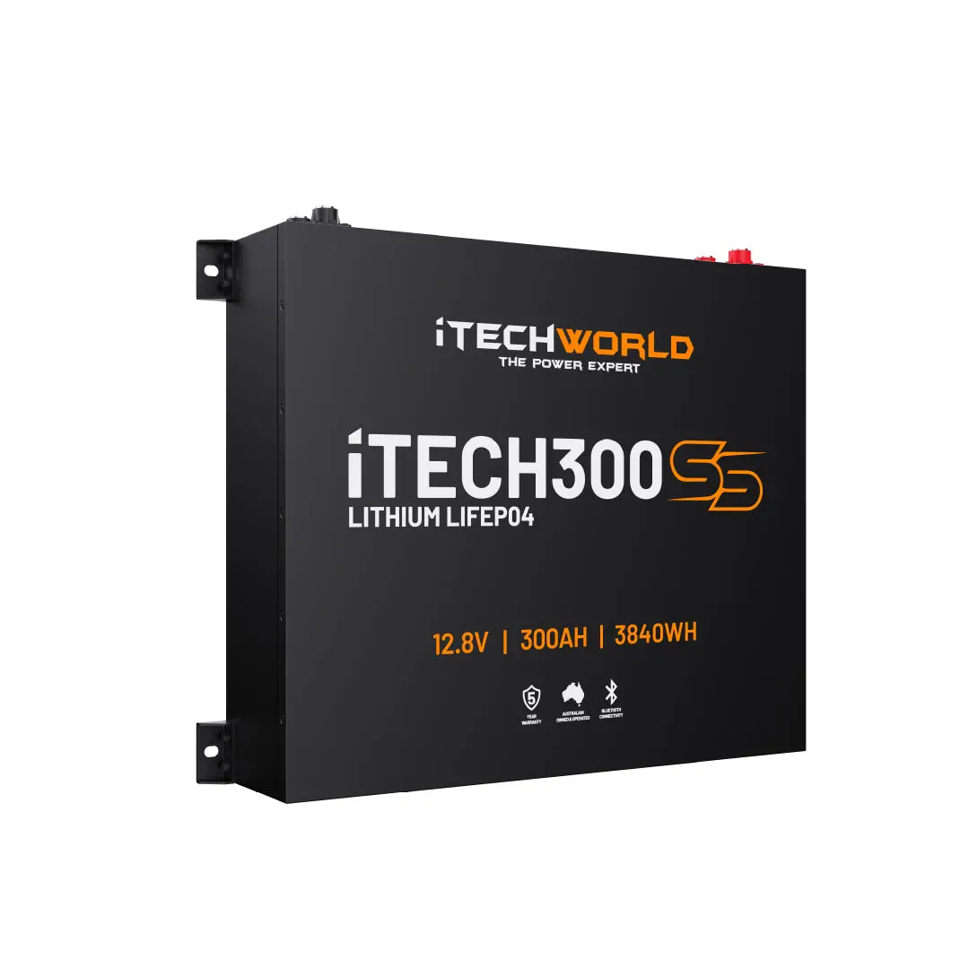 Itech300ss | Super Slim Deep Cycle Lithium Battery | With Bluetooth Lifepo4 300Ah 1