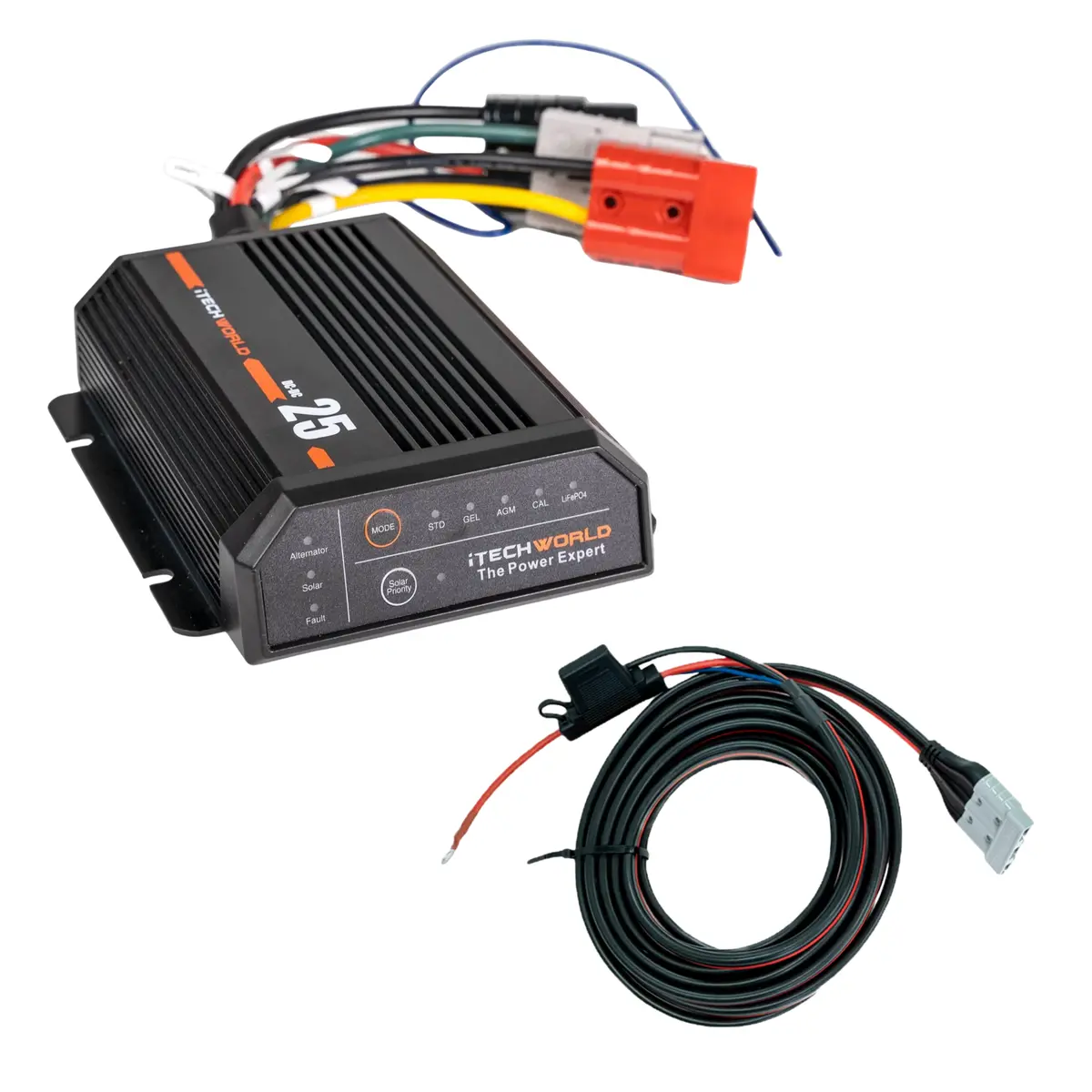 Itechworld | 25A Dcdc + Mppt Battery Charger Bundle | With Wiring Kit 1