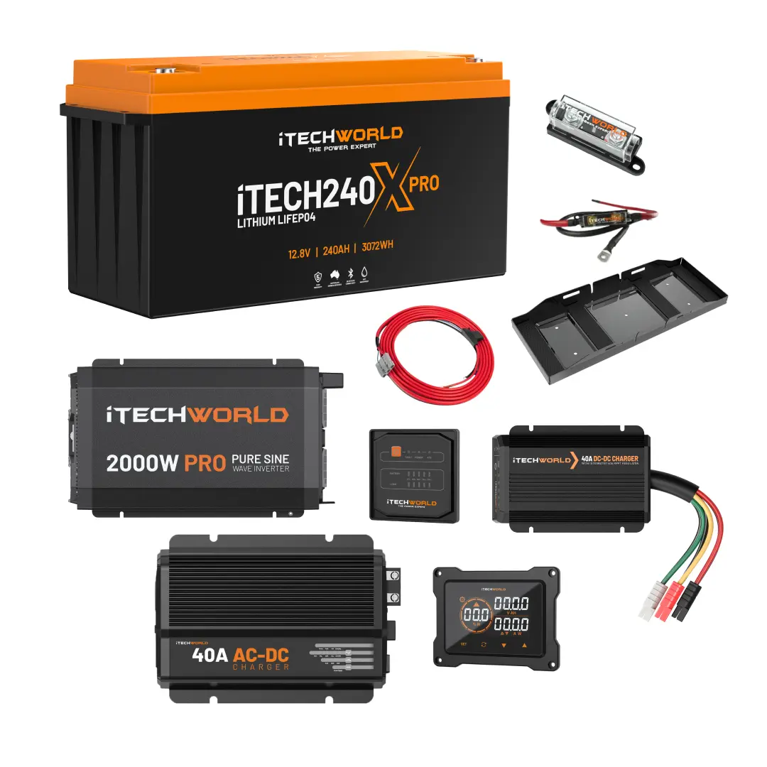 Itechworld | Complete 4Wd Dual Battery Kit | 240Ah Lithium 1