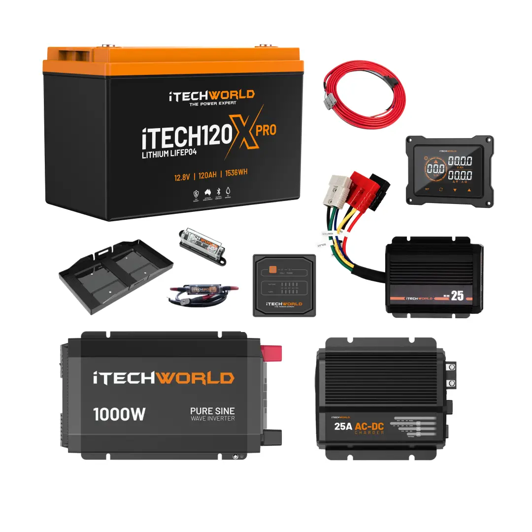 Itechworld | Complete Ute Dual Battery Kit | 120Ah Lithium 1