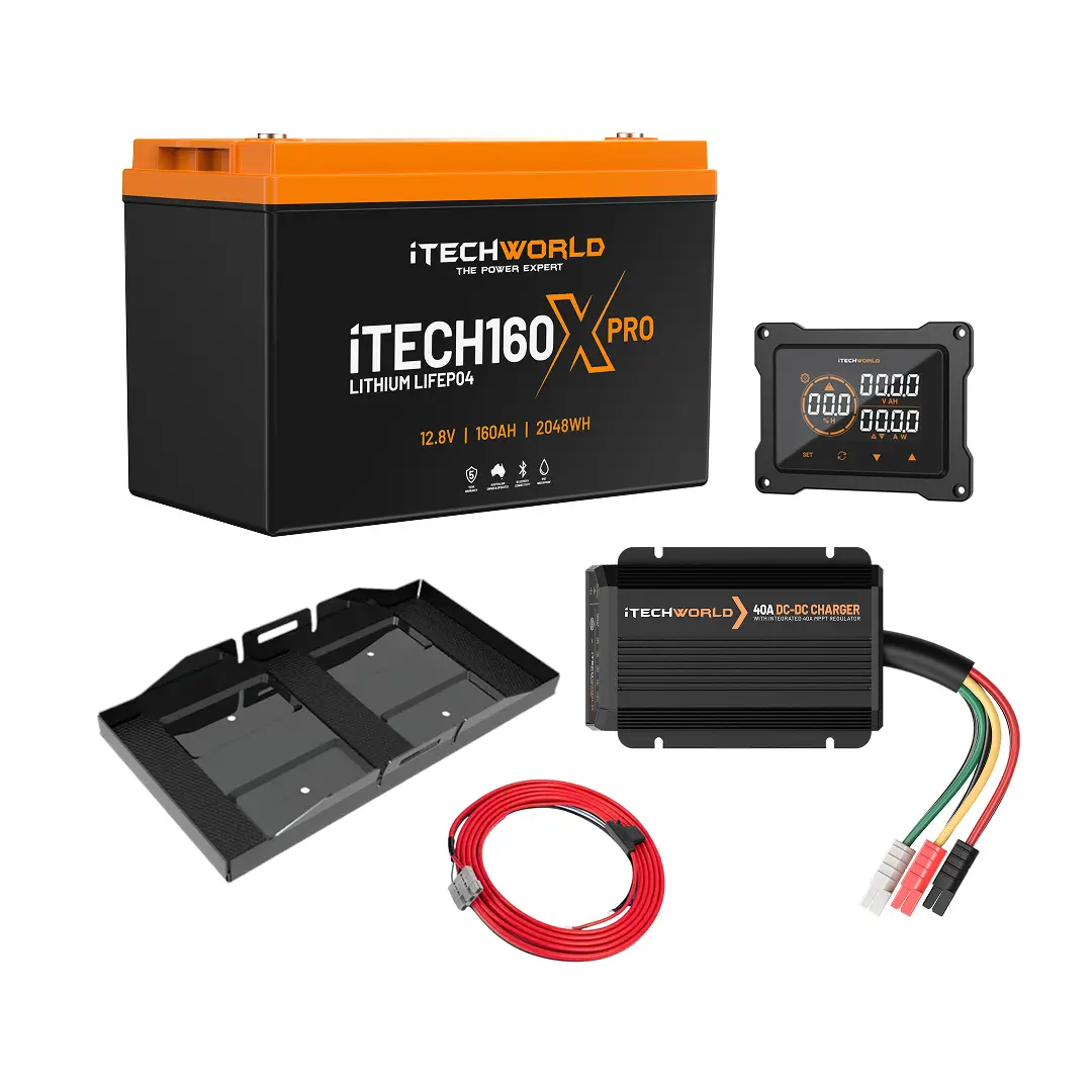 Itechworld | Premium Canopy Dual Battery Kit | 160Ah Lithium 1