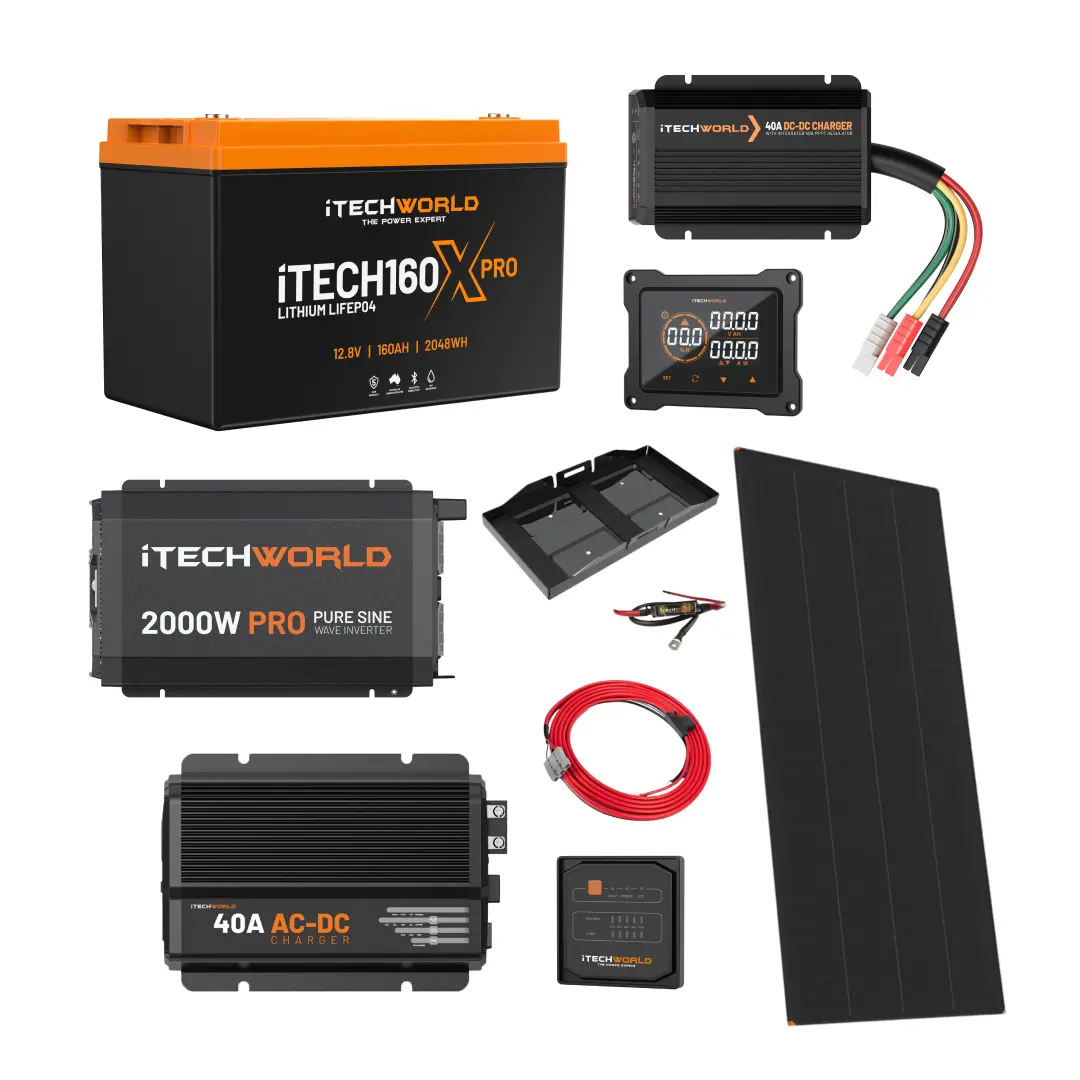 Itechworld | Ultimate Canopy Dual Battery Kit | 160Ah Lithium 1