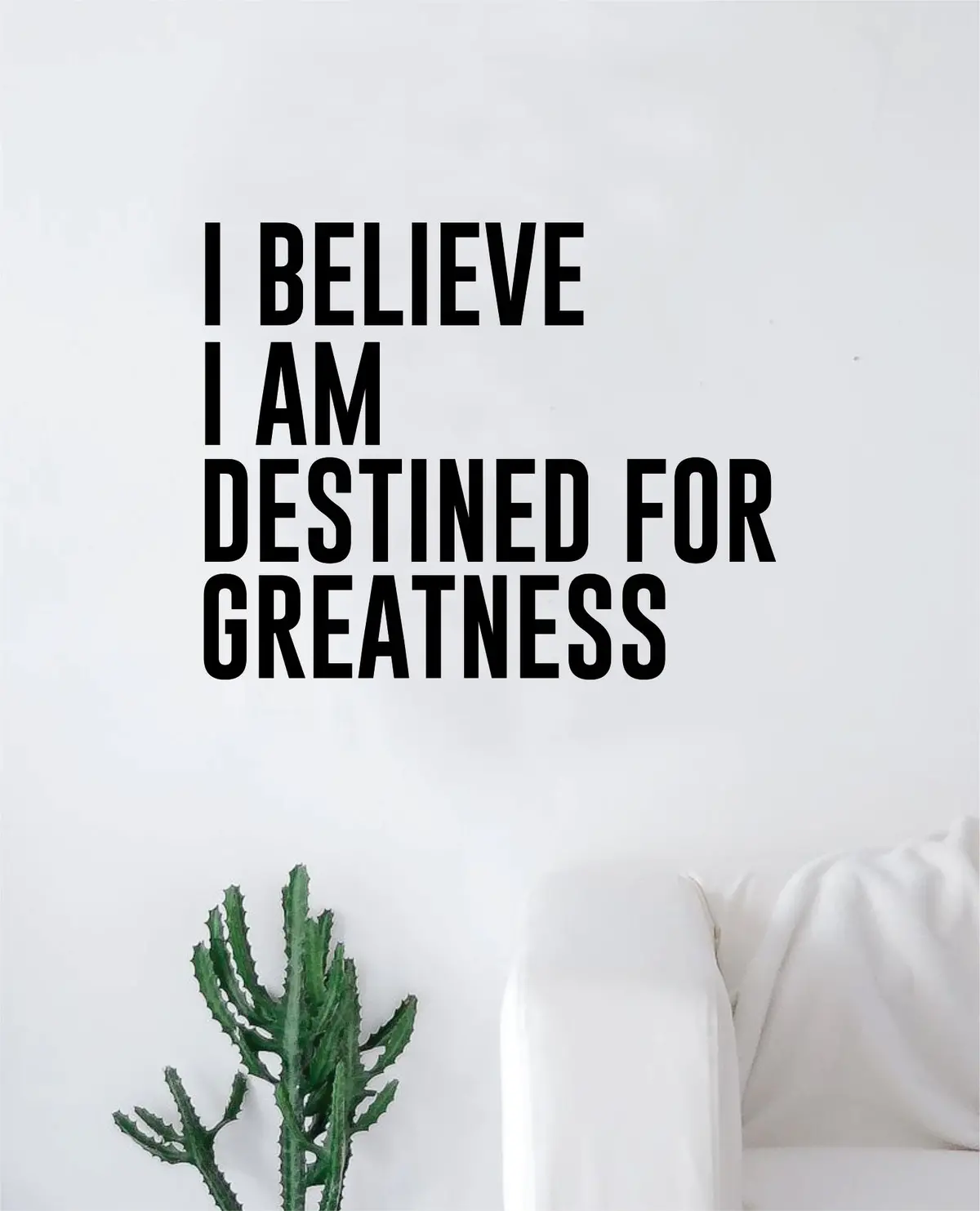Destined For Greatness Quote Wall Decal Sticker Bedroom Home Room Art Vinyl Inspirational Teen Kids Nursery Sports School 1