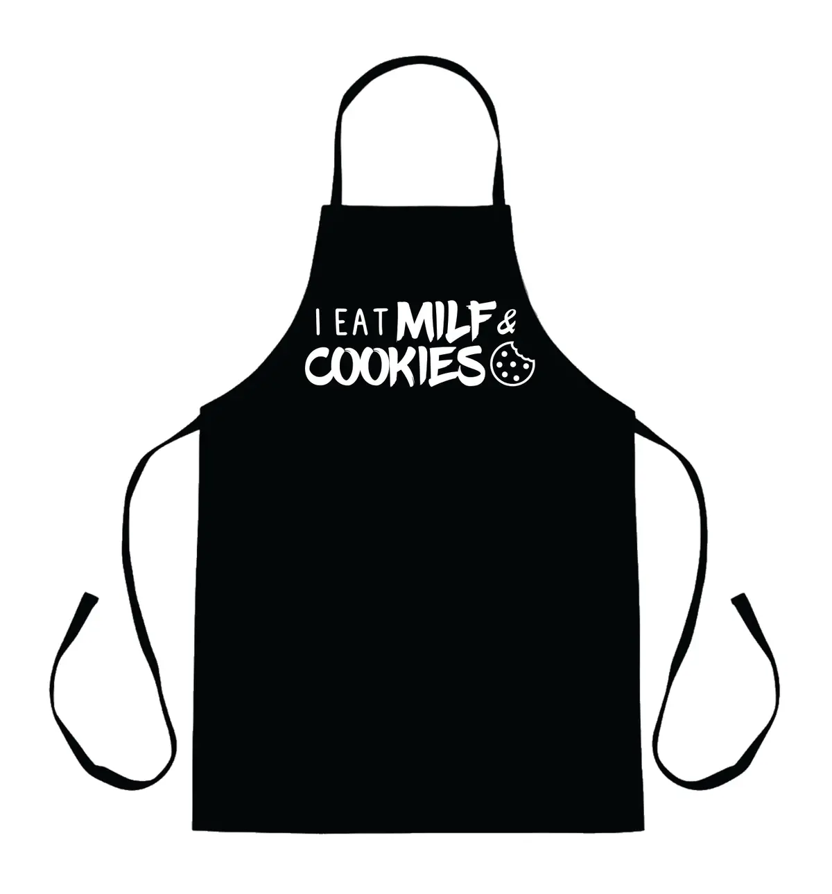 I Eat Milf And Cookies Apron Kitchen Bbq Barbeque Cook Grill Chef Bake Food Funny Gift Men Girls Mom Dad 1