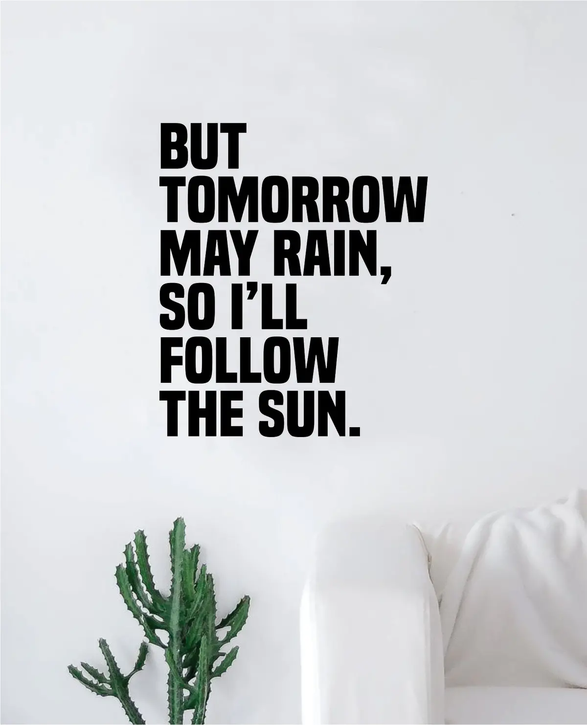 I'll Follow The Sun The Beatles Wall Decal Sticker Vinyl Art Bedroom Living Room Decor Decoration Teen Quote Inspirational Cute Music John Lennon Paul Mccartney Lyrics 1