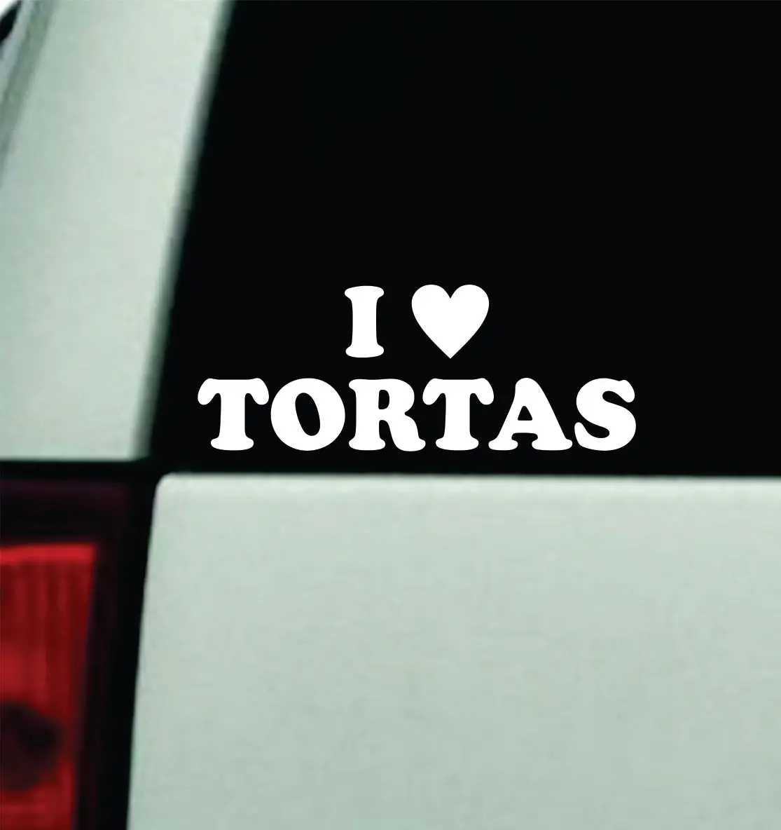 I Love Tortas Car Decal Truck Mirror Window Windshield Bumper Sticker Funny Spanish Mexican 1