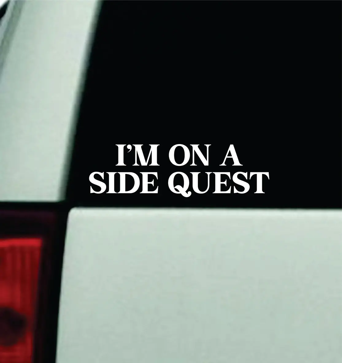 I'm On A Side Quest Car Decal Truck Window Windshield Mirror Jdm Bumper Sticker Vinyl Quote Girls Funny Trendy Adventure 1