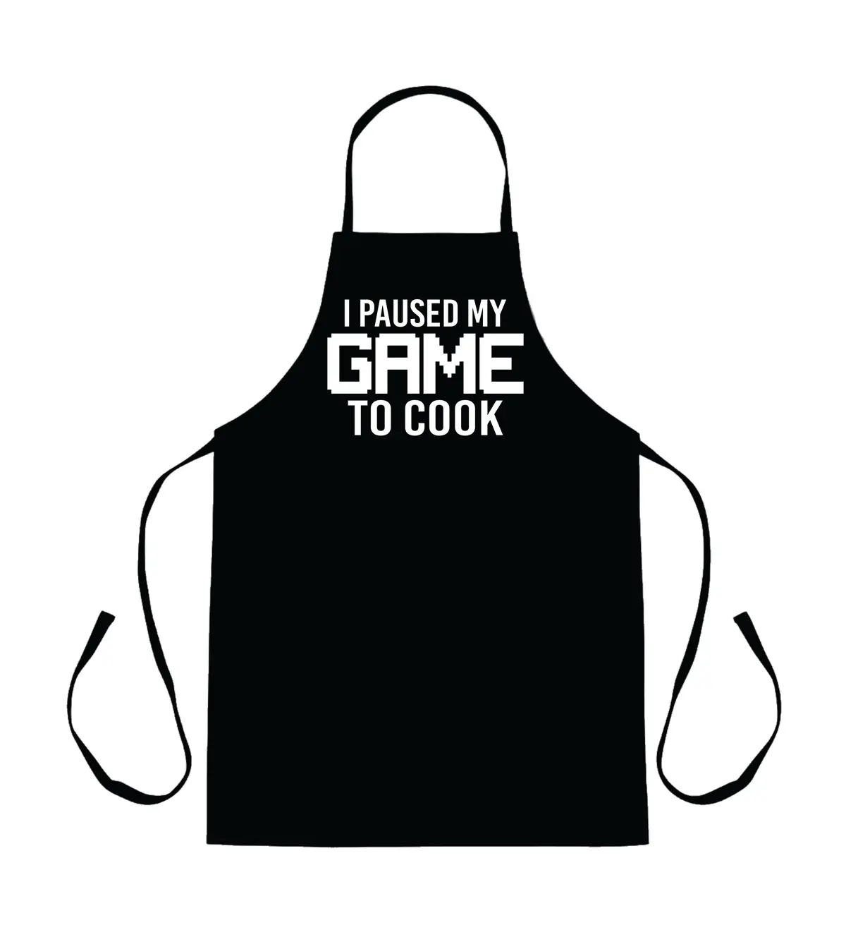 I Paused My Game To Cook Apron Kitchen Bbq Barbeque Cook Grill Chef Bake Food Funny Gift Men Girls Mom Dad 1