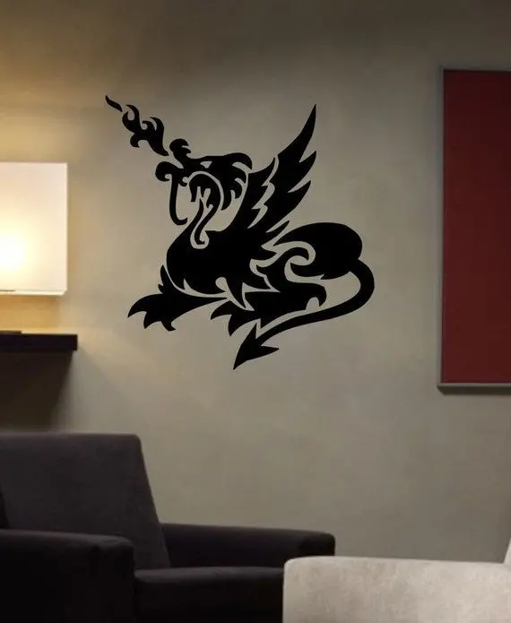 Tribal Dragon Design Decal Sticker Wall Vinyl Decor Art 1